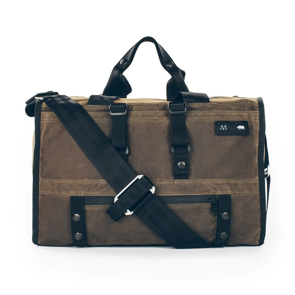 The Transit Duffel in Oak Waxed Canvas - Image 3