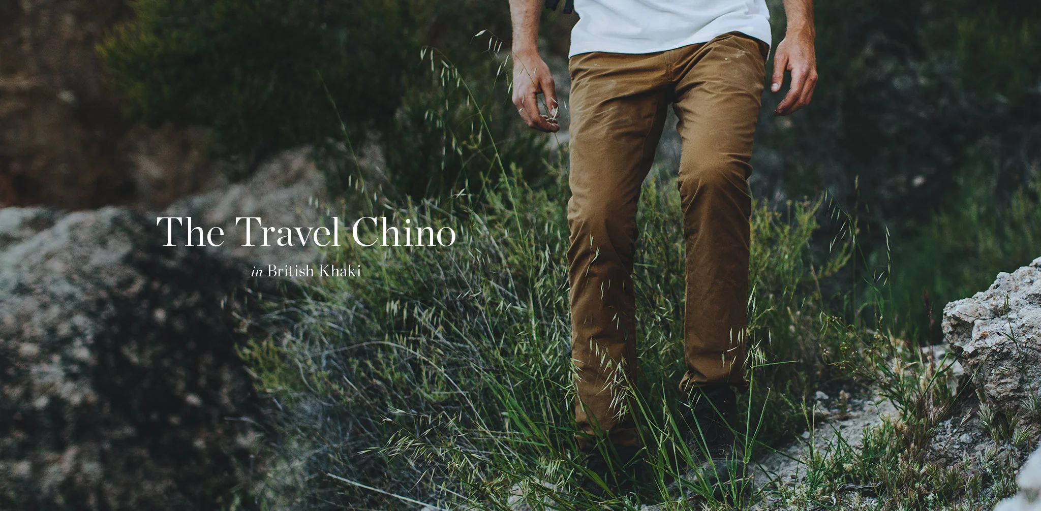 The Travel Chino in British Khaki - Image 8