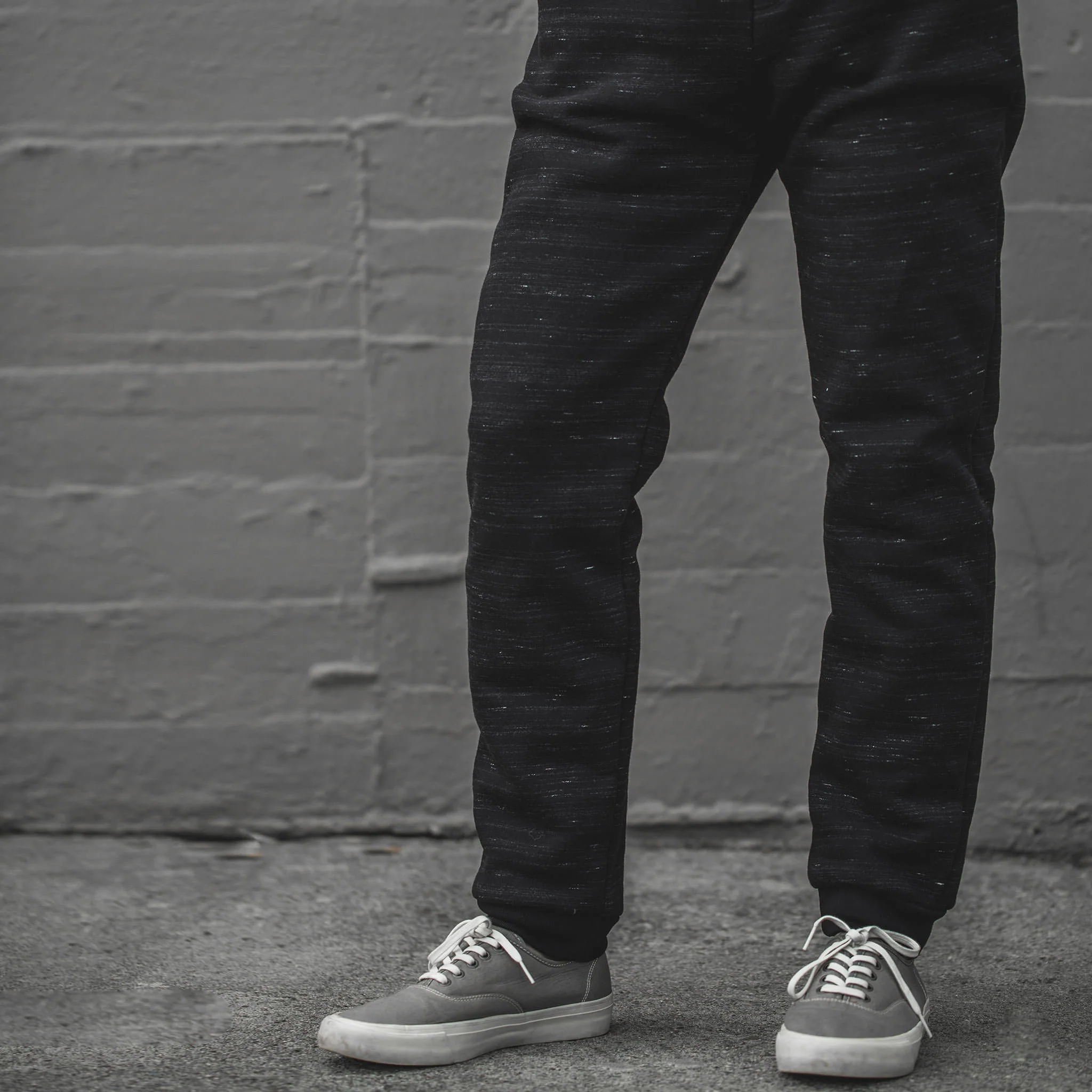 The Travel Pant in Black Fleece - Image 2