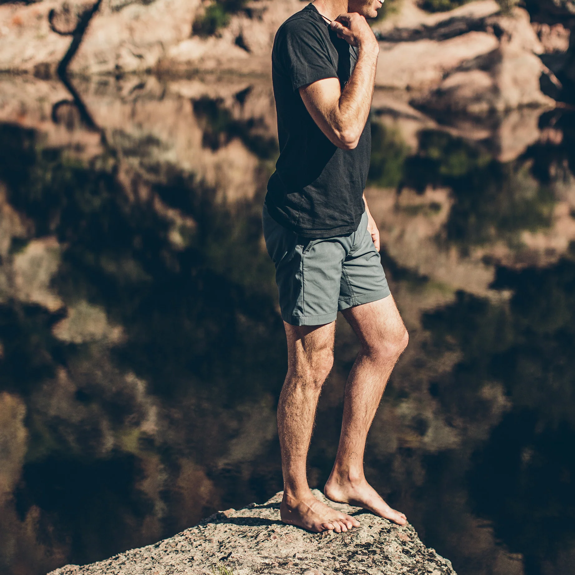 The Travel Short in Charcoal - Image 6