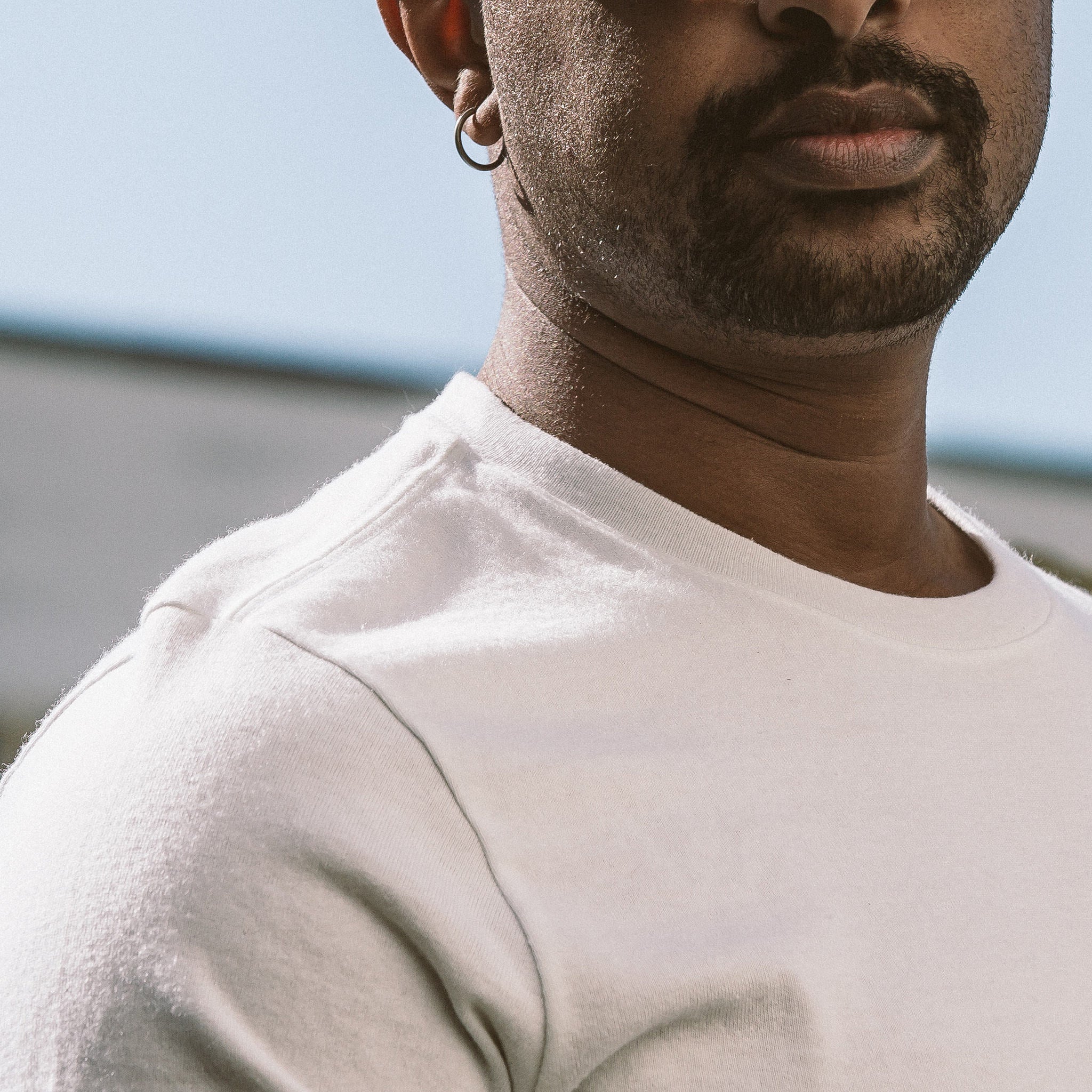 The Triblend Tee in White - Image 3
