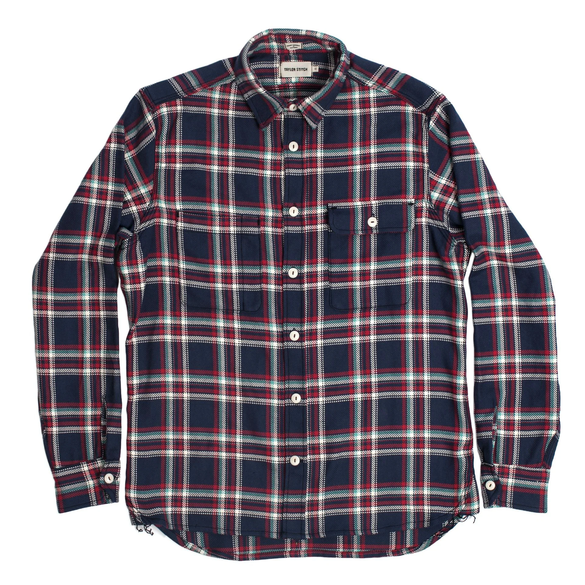 The Triple Needle Moto Utility Shirt in Navy - Image 3