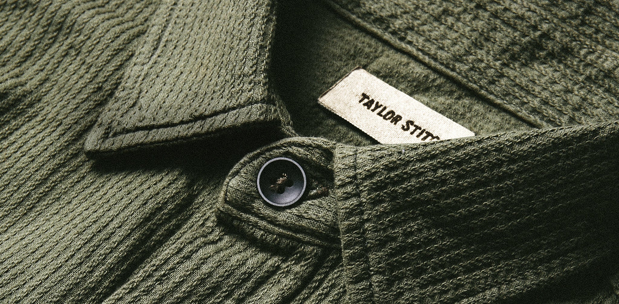 The Utility Shirt in Cone Mills Corded Army - Image 5