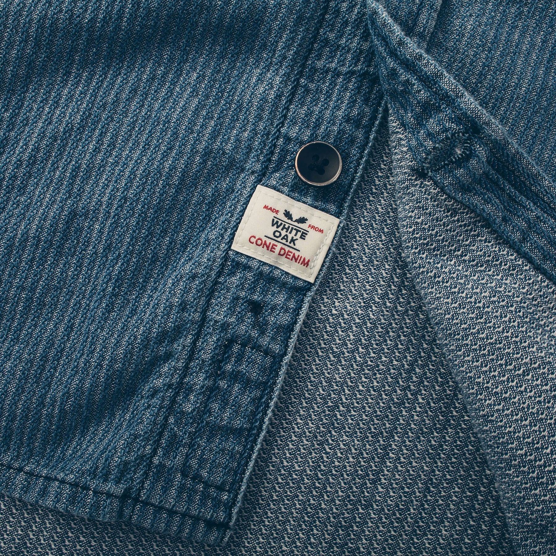 The Utility Shirt in Cone Mills Corded Indigo - Image 6