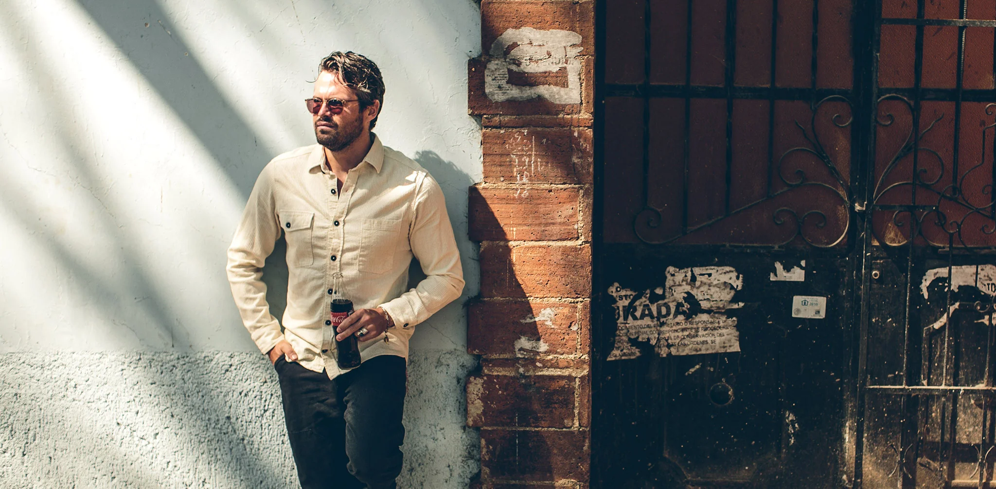 The Utility Shirt in Cone Mills Corded Natural - Image 8