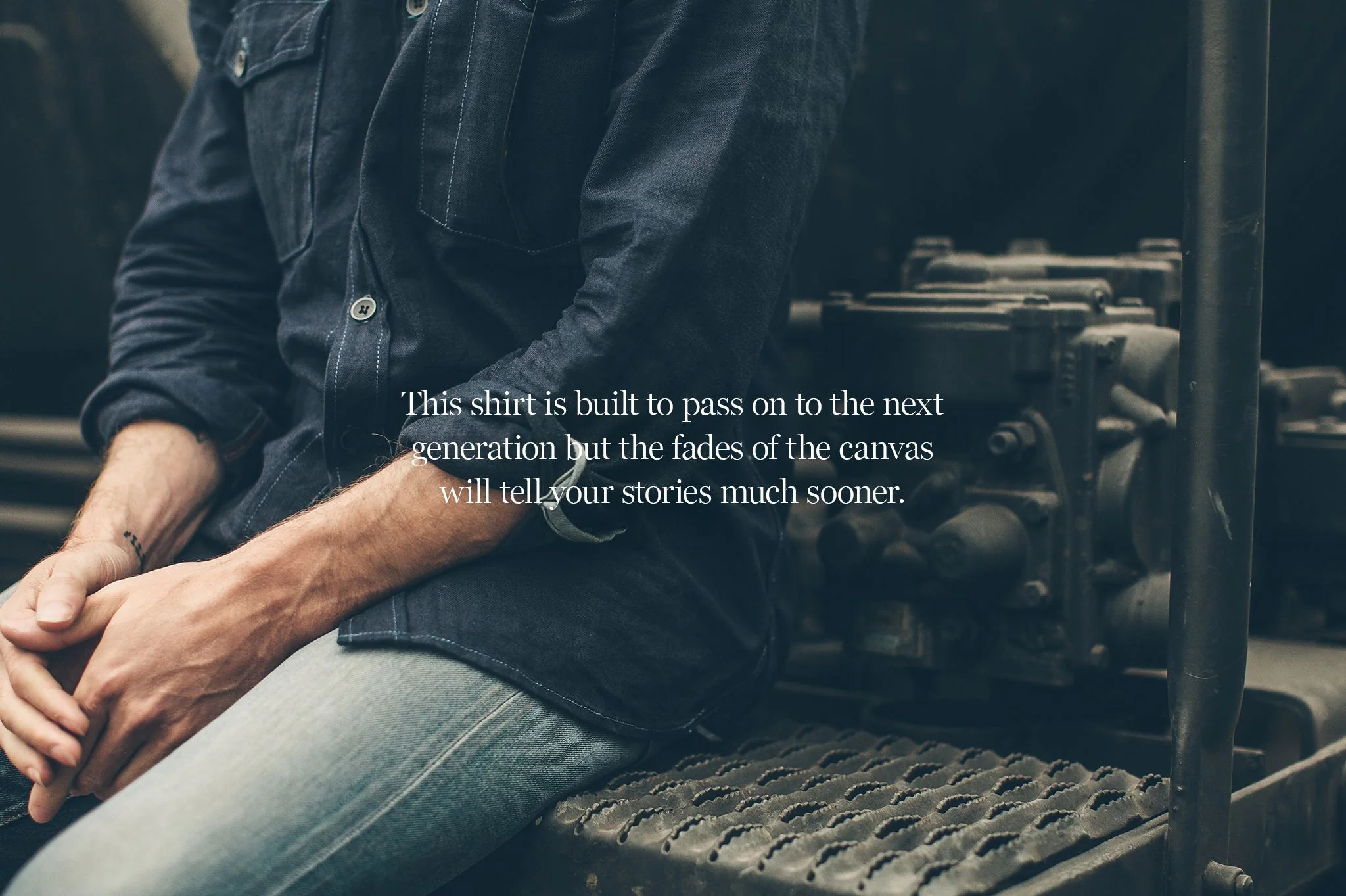The Utility Shirt in Cone Mills Indigo Selvage Canvas - Image 10
