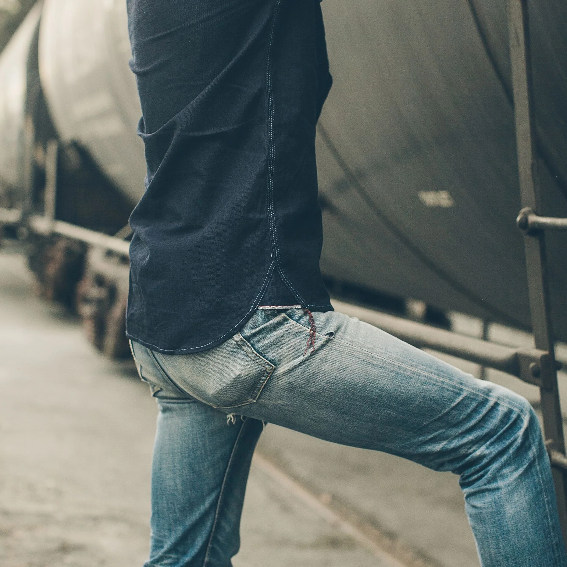 The Utility Shirt in Cone Mills Indigo Selvage Canvas - Image 3