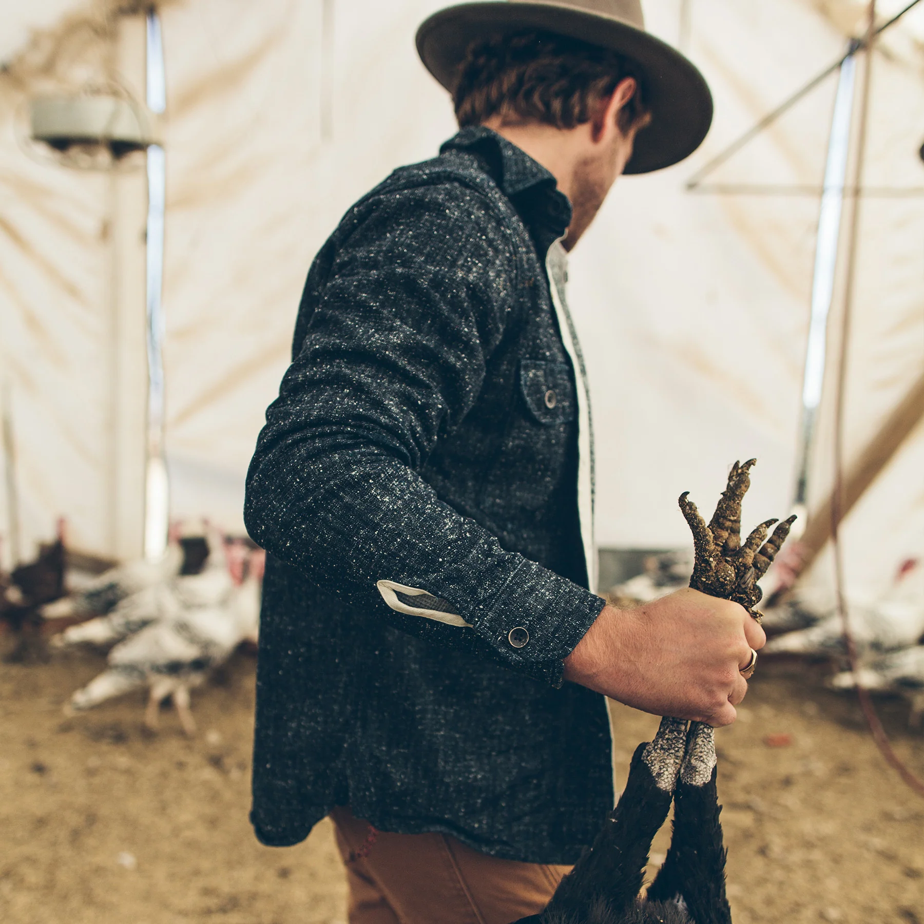 The Utility Shirt in Heavy Slub Denim - Image 5
