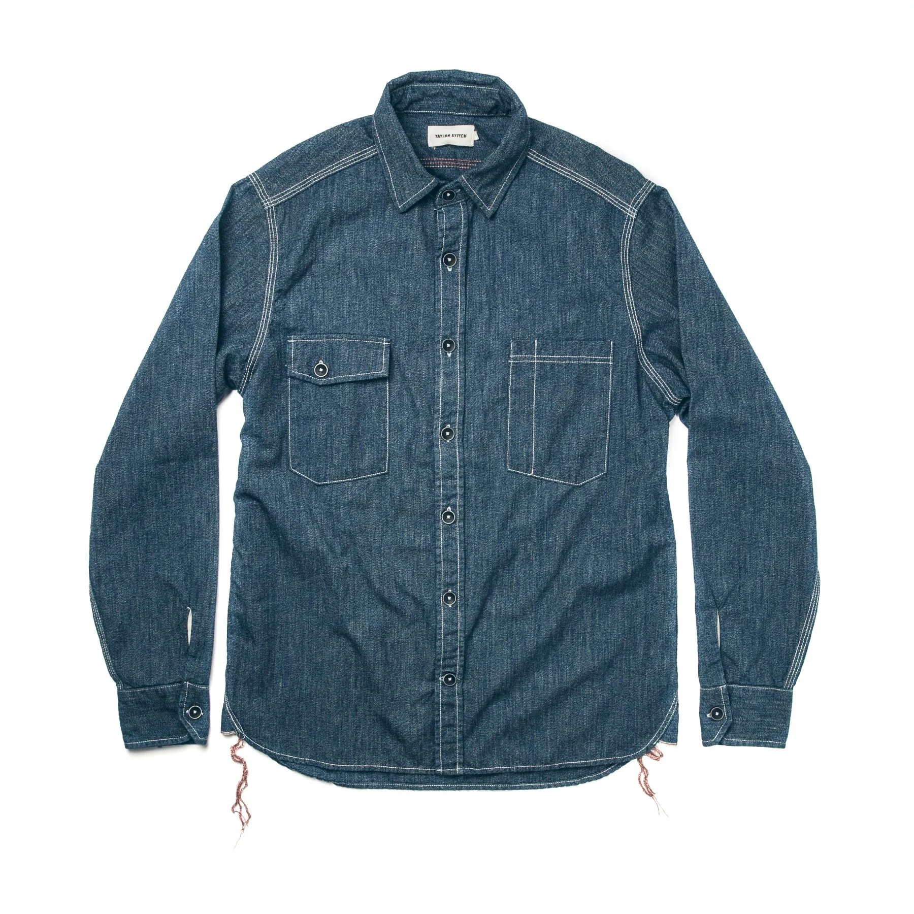 The Utility Shirt in Indigo Salt & Pepper Chambray - Image 7