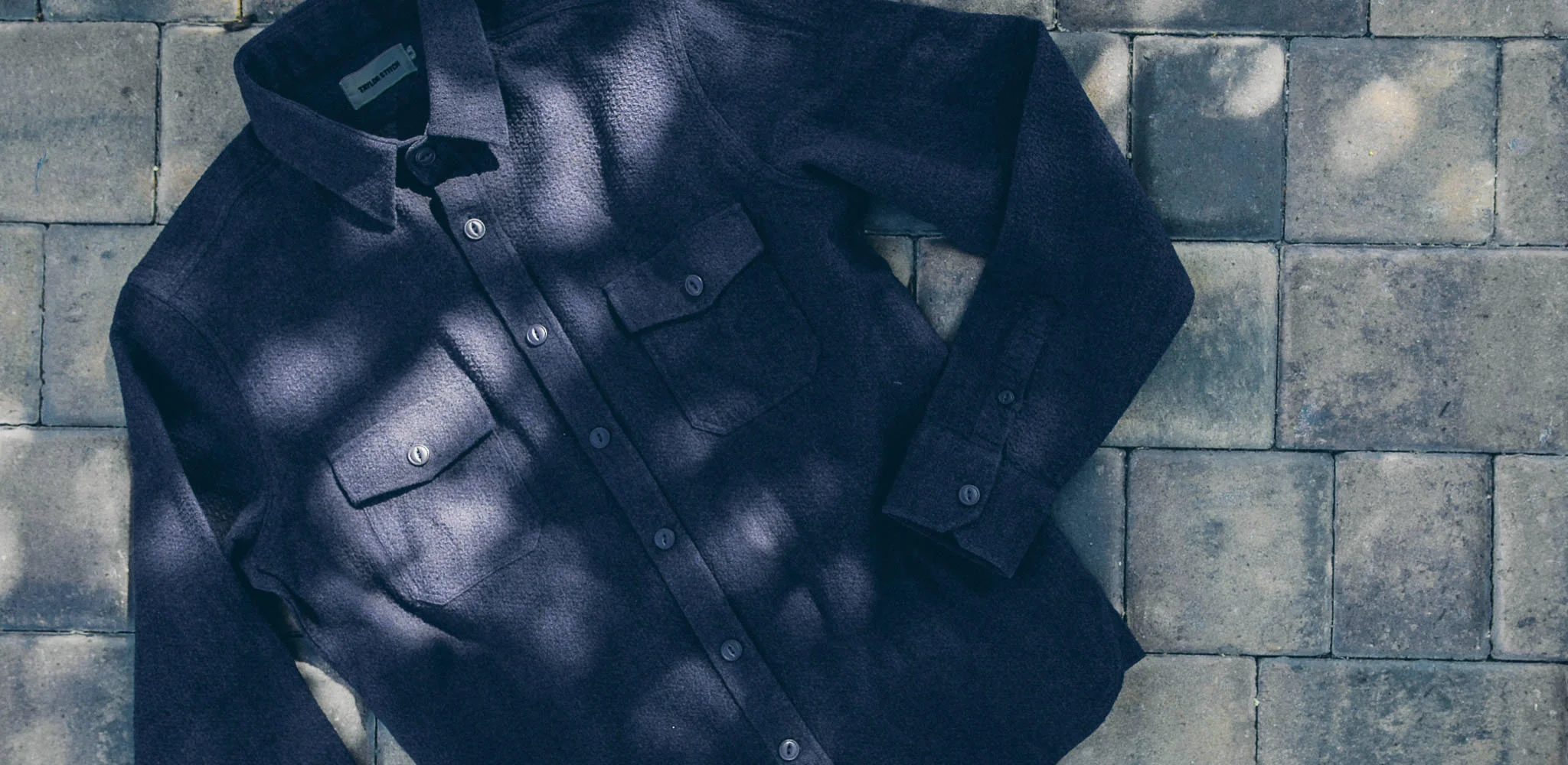 The Utility Shirt in Navy Jacquard - Image 10