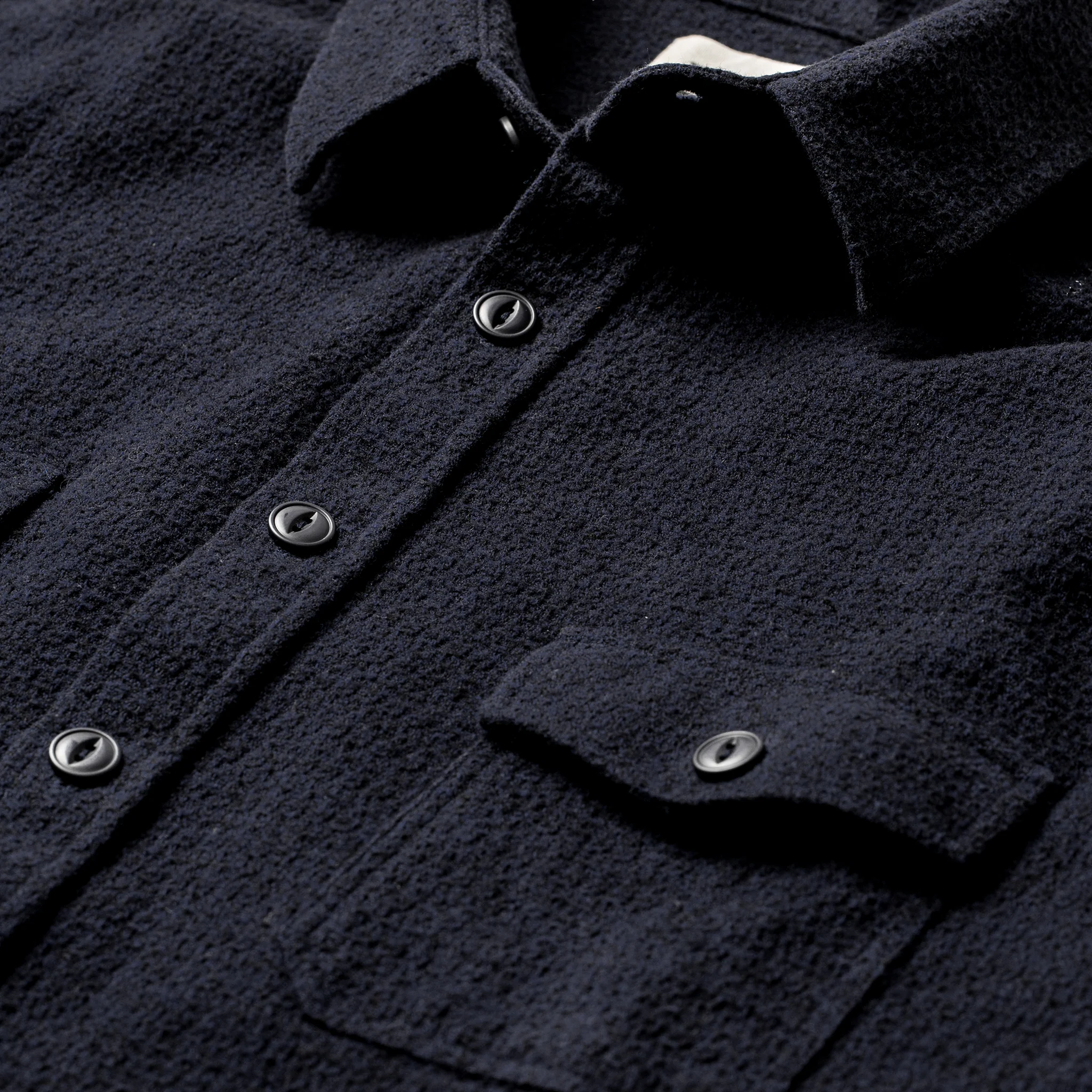 The Utility Shirt in Navy Jacquard - Image 7
