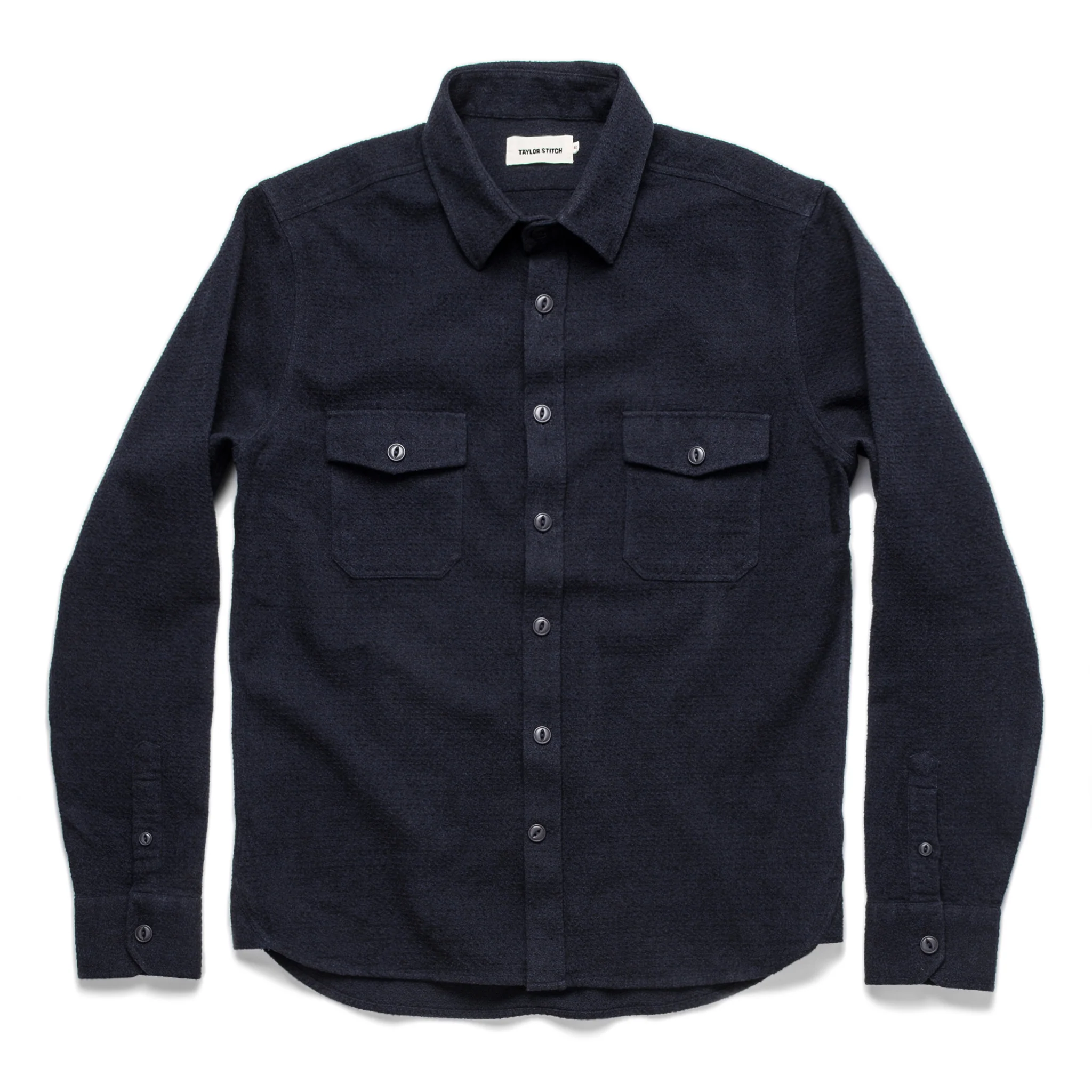 The Utility Shirt in Navy Jacquard - Image 9