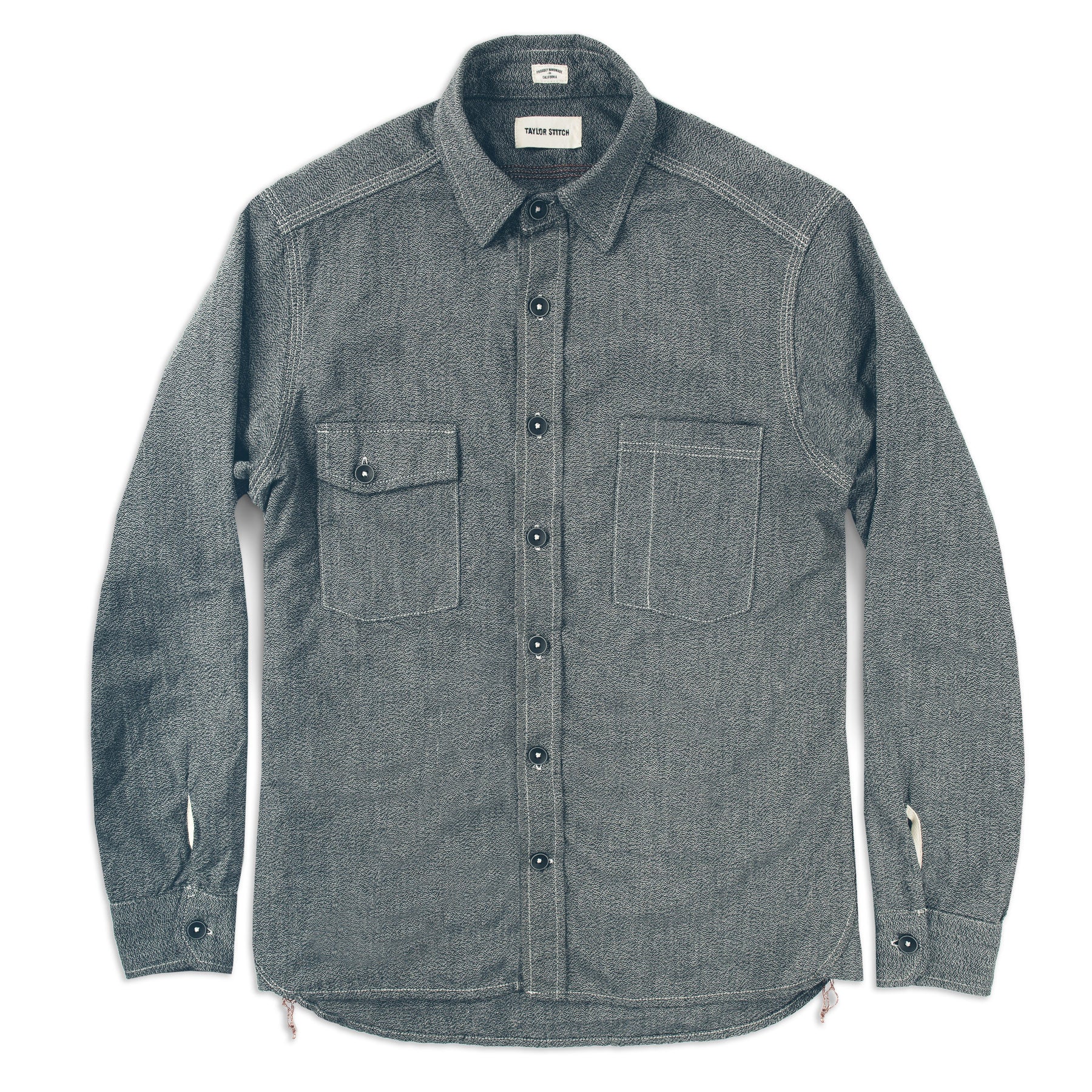 The Utility Shirt in Salt & Pepper Chambray - Image 7