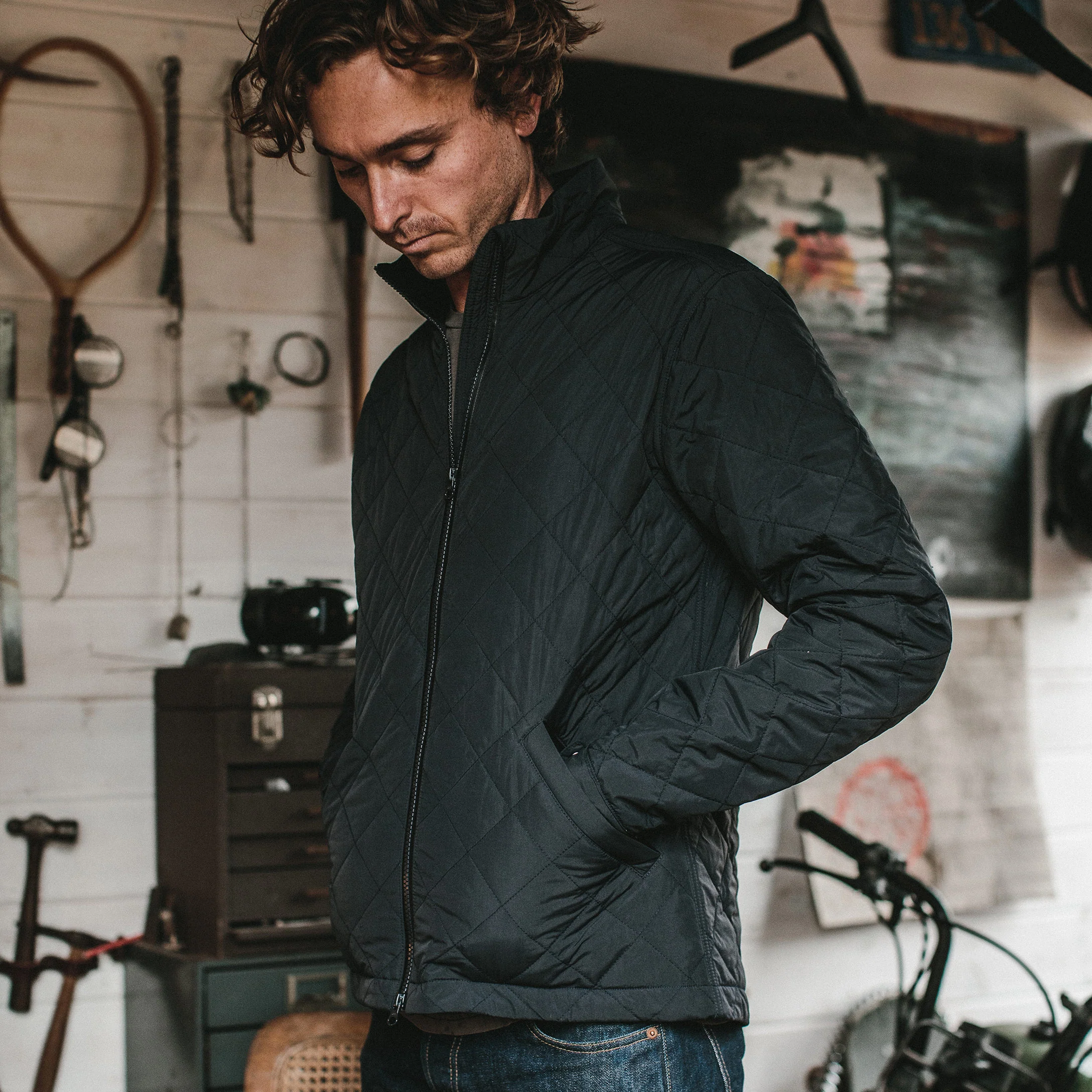 The Vertical Jacket in Navy - Image 2