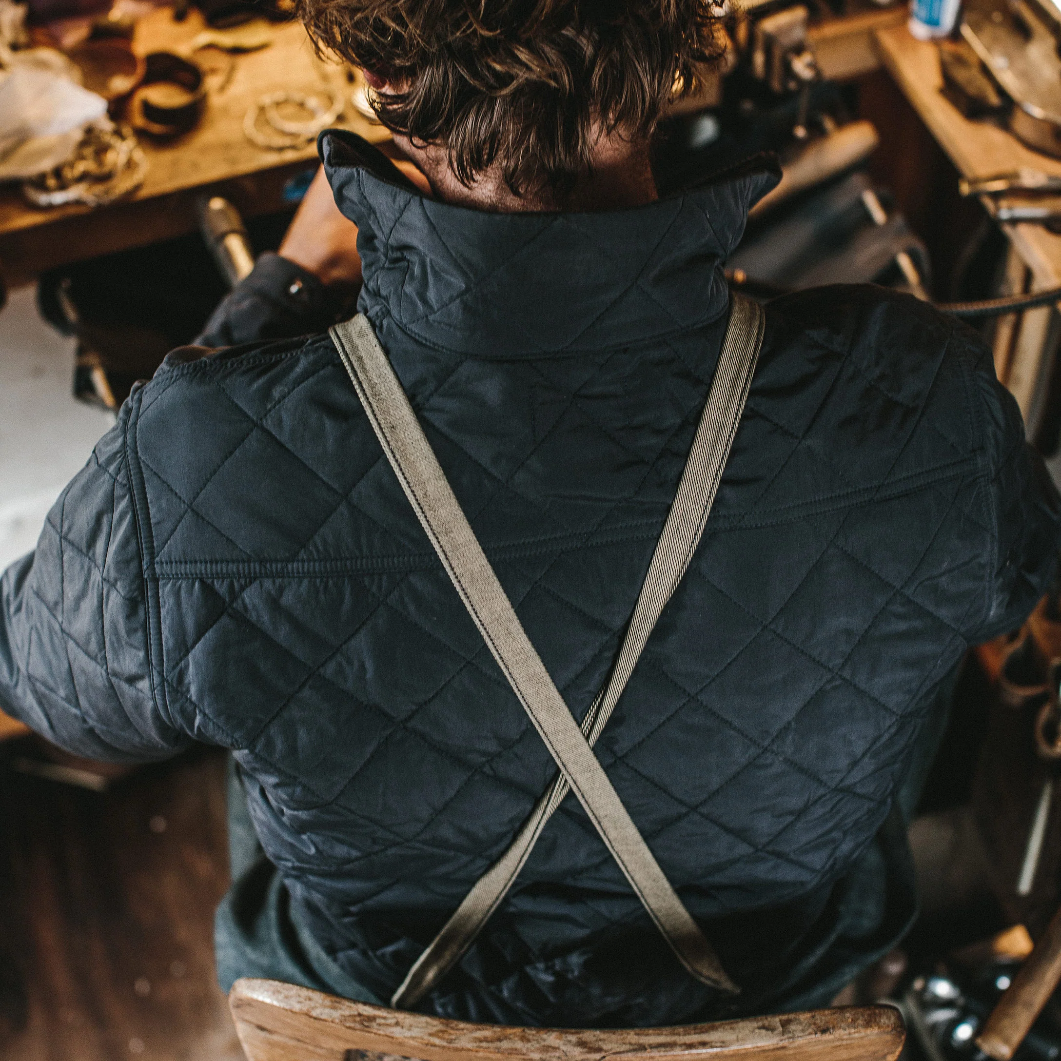 The Vertical Jacket in Navy - Image 4