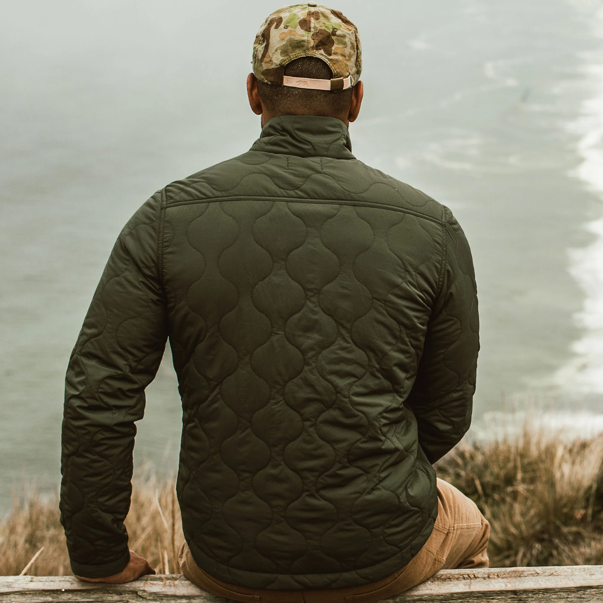 The Vertical Jacket in Olive - Image 3