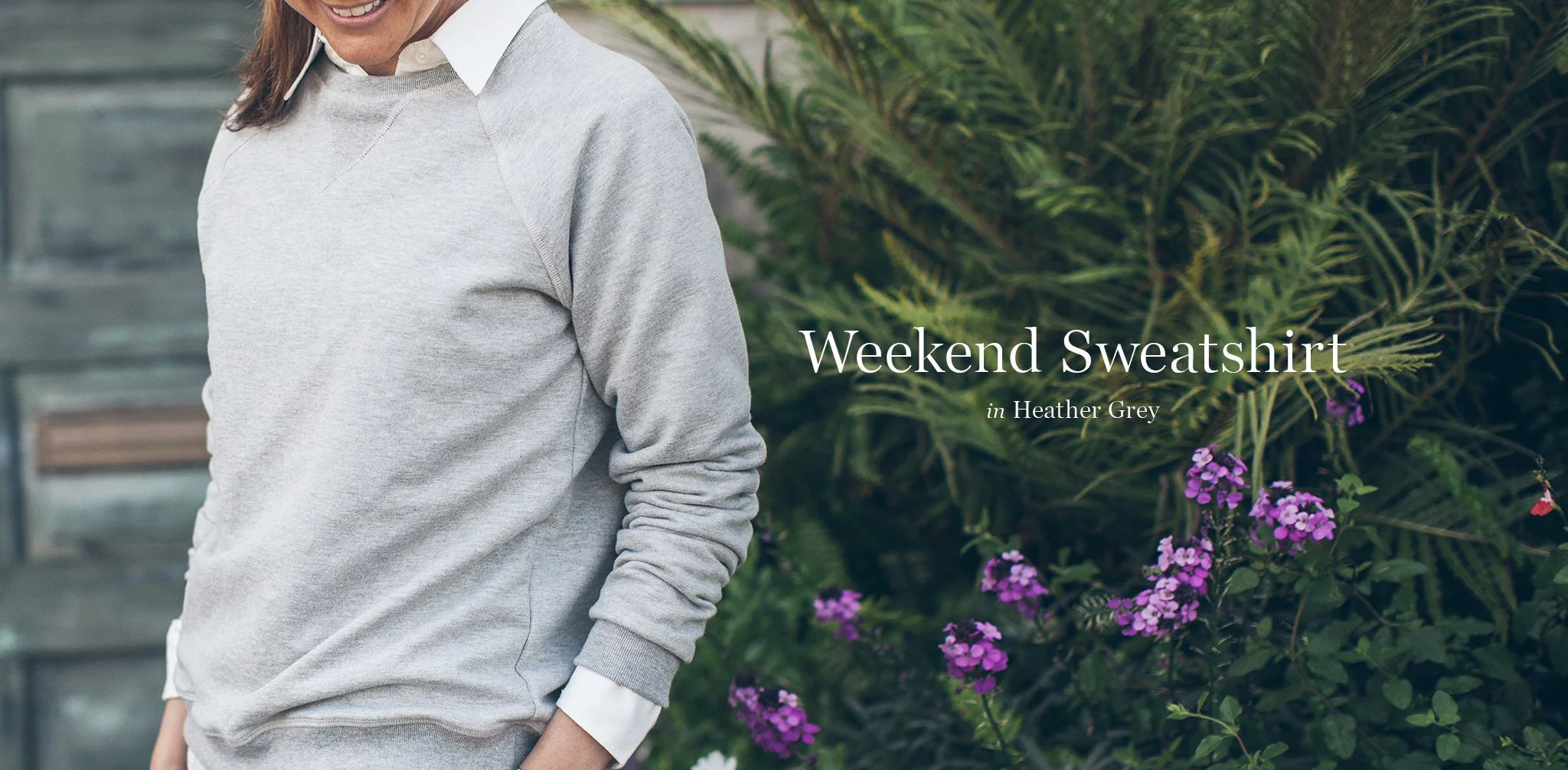 The Weekend Sweatshirt in Heather Grey - Image 7