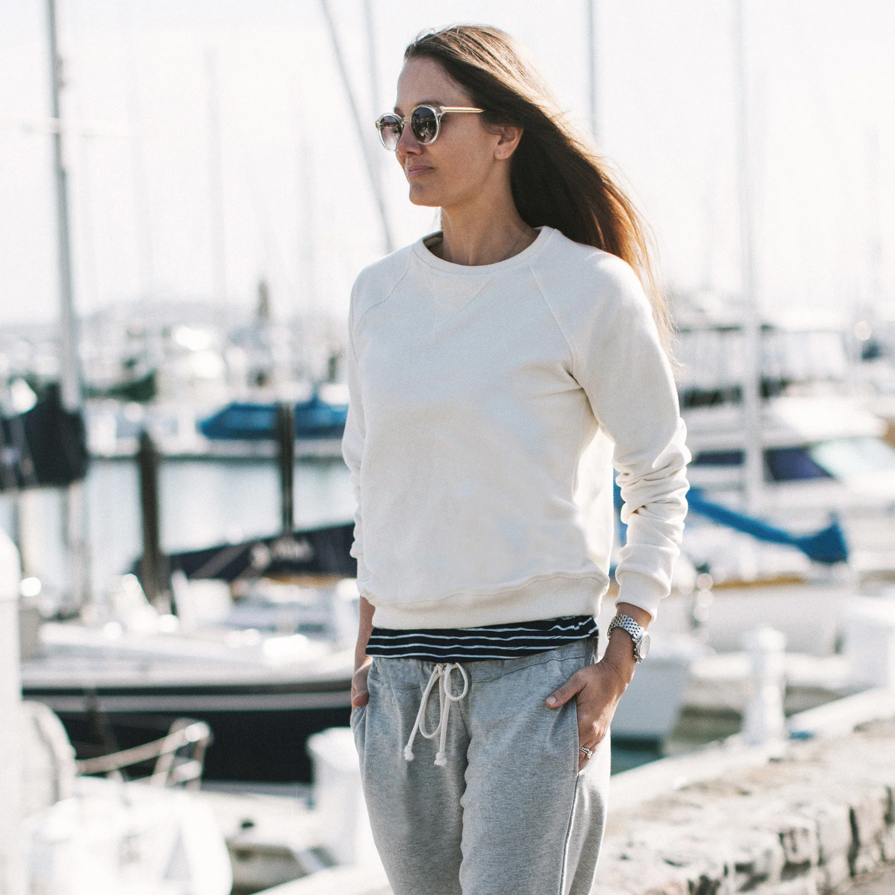 The Weekend Sweatshirt in Natural - Image 2