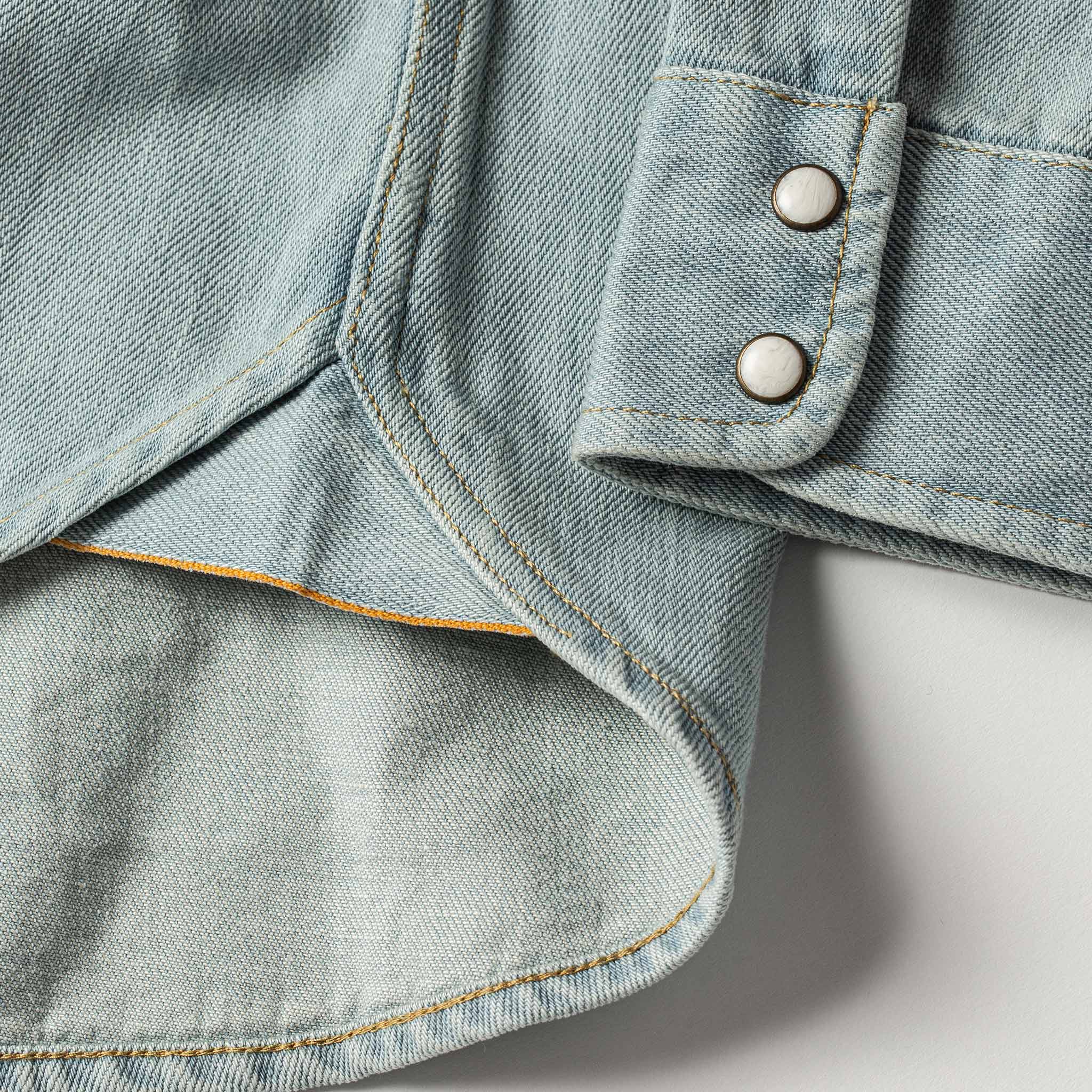 The Western Shirt in Washed Denim - Image 8