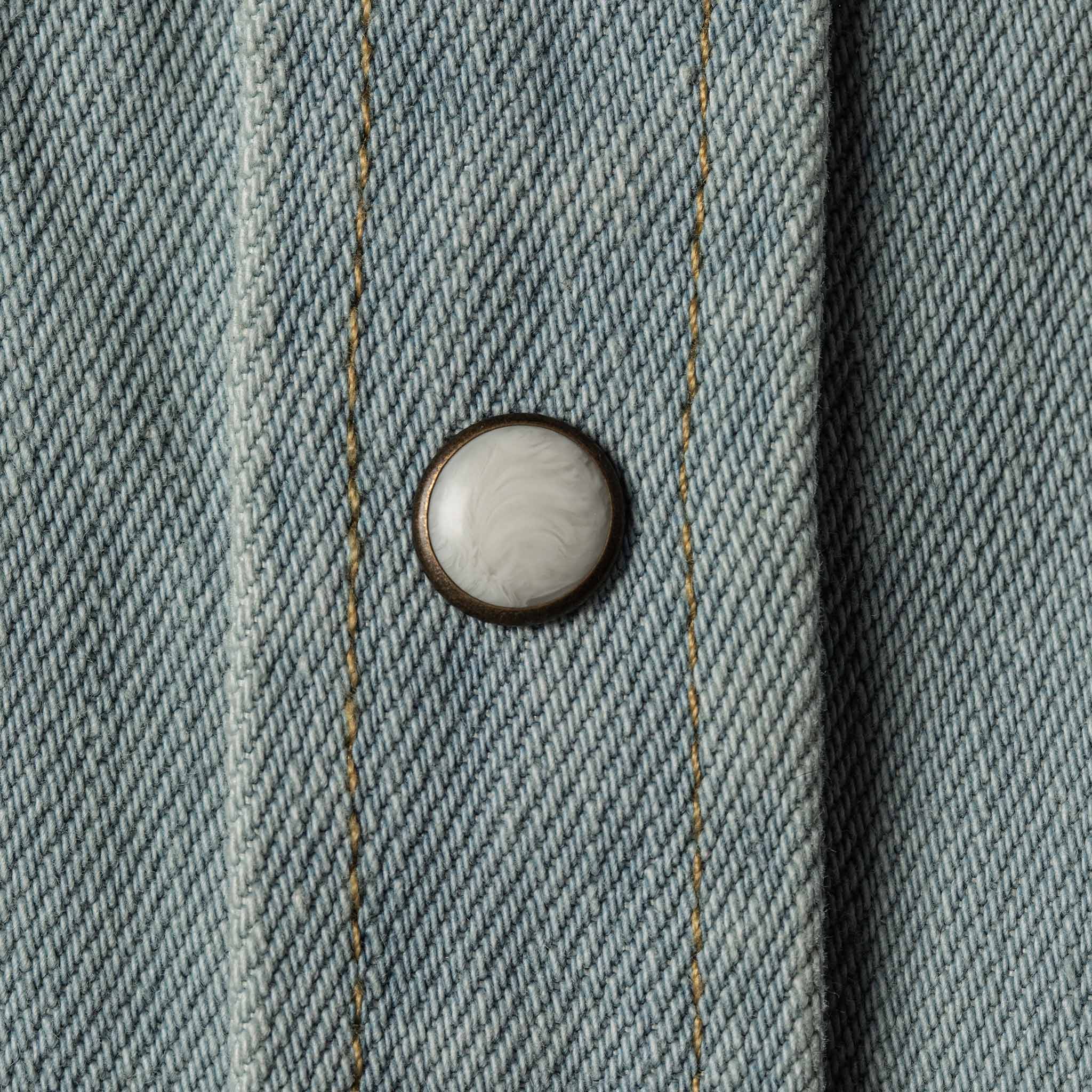 The Western Shirt in Washed Denim - Image 9