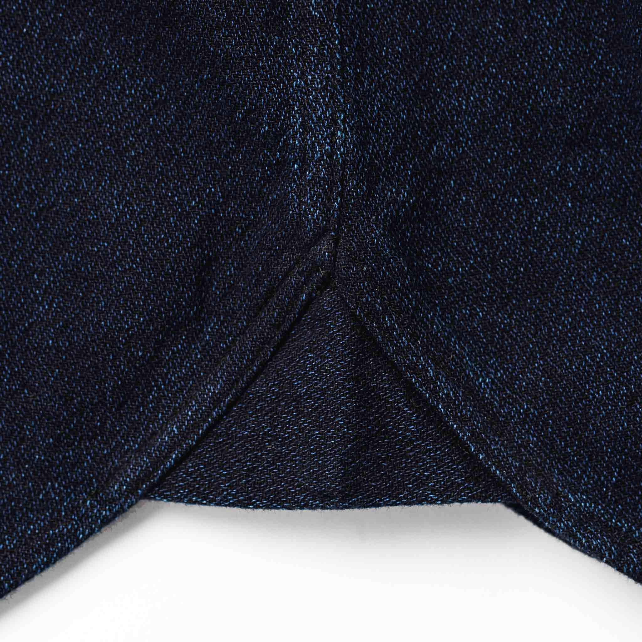 The Western Shirt in Indigo Crepe - Image 11
