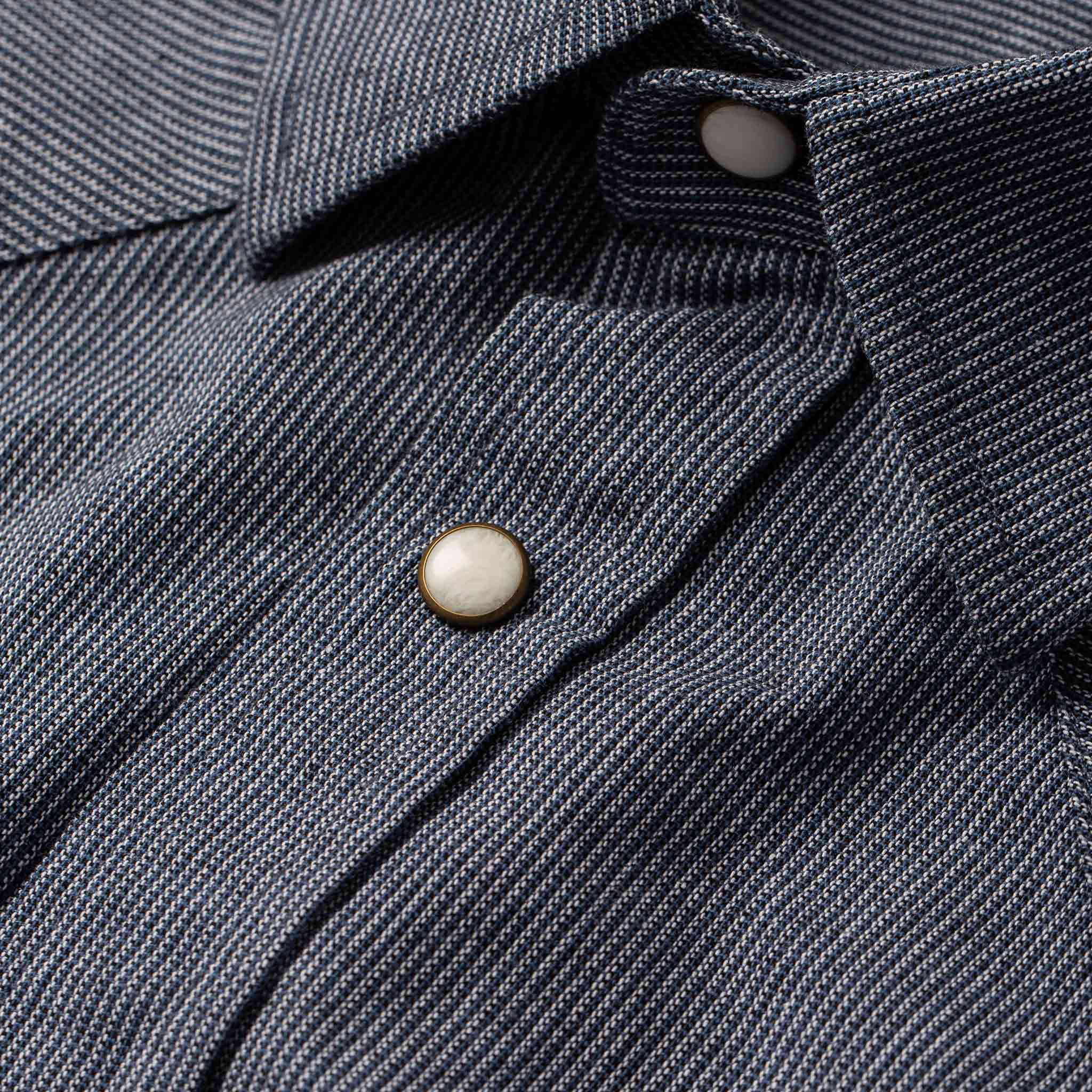 The Western Shirt in Indigo Stripe - Image 7