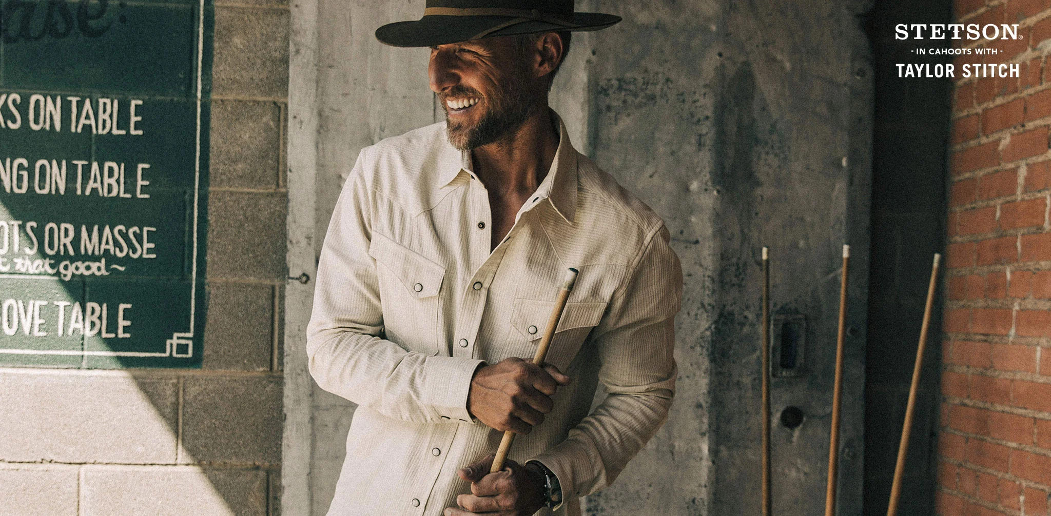 The Western Shirt in Natural Corded Denim - Image 11