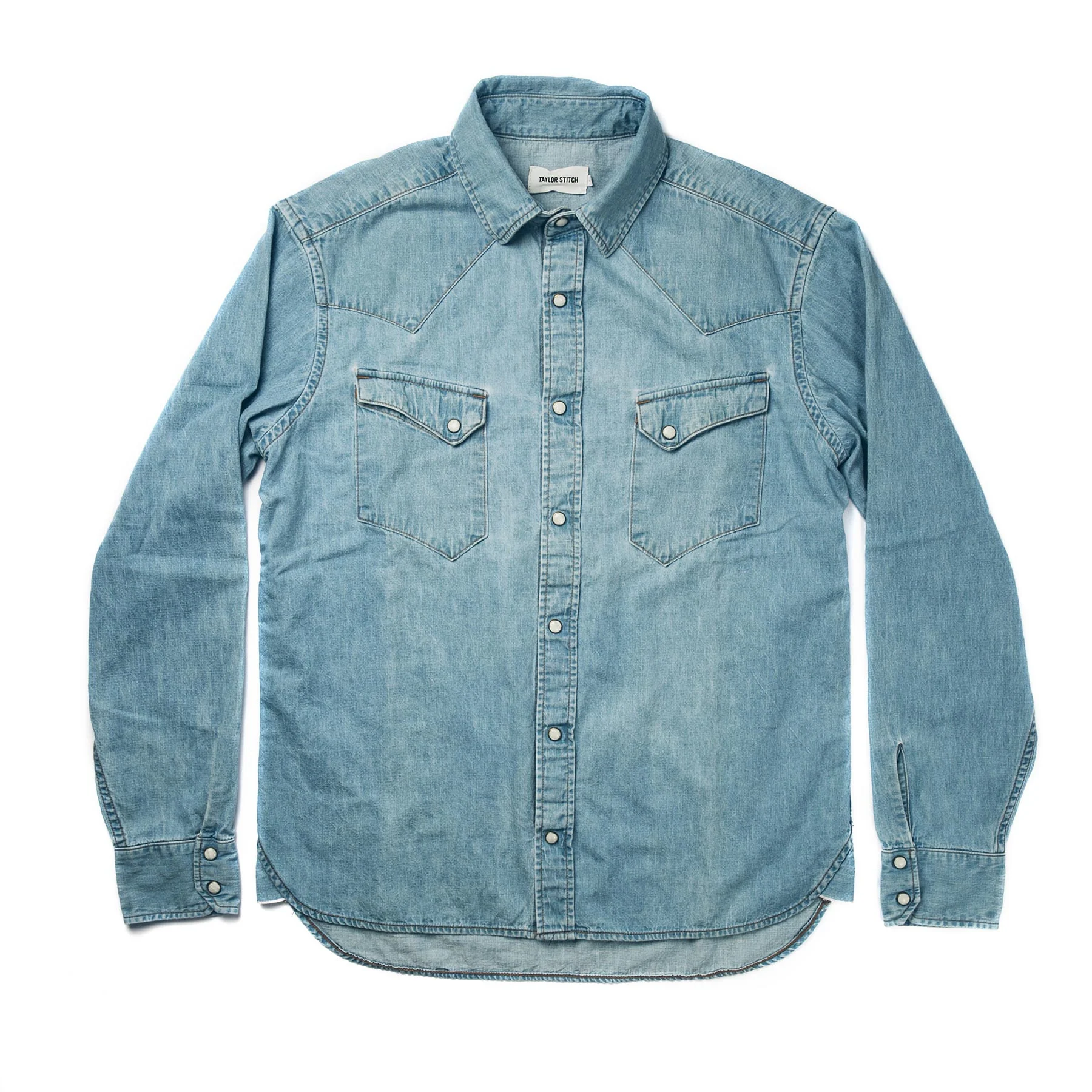 The Western Shirt in Washed Indigo - Image 9