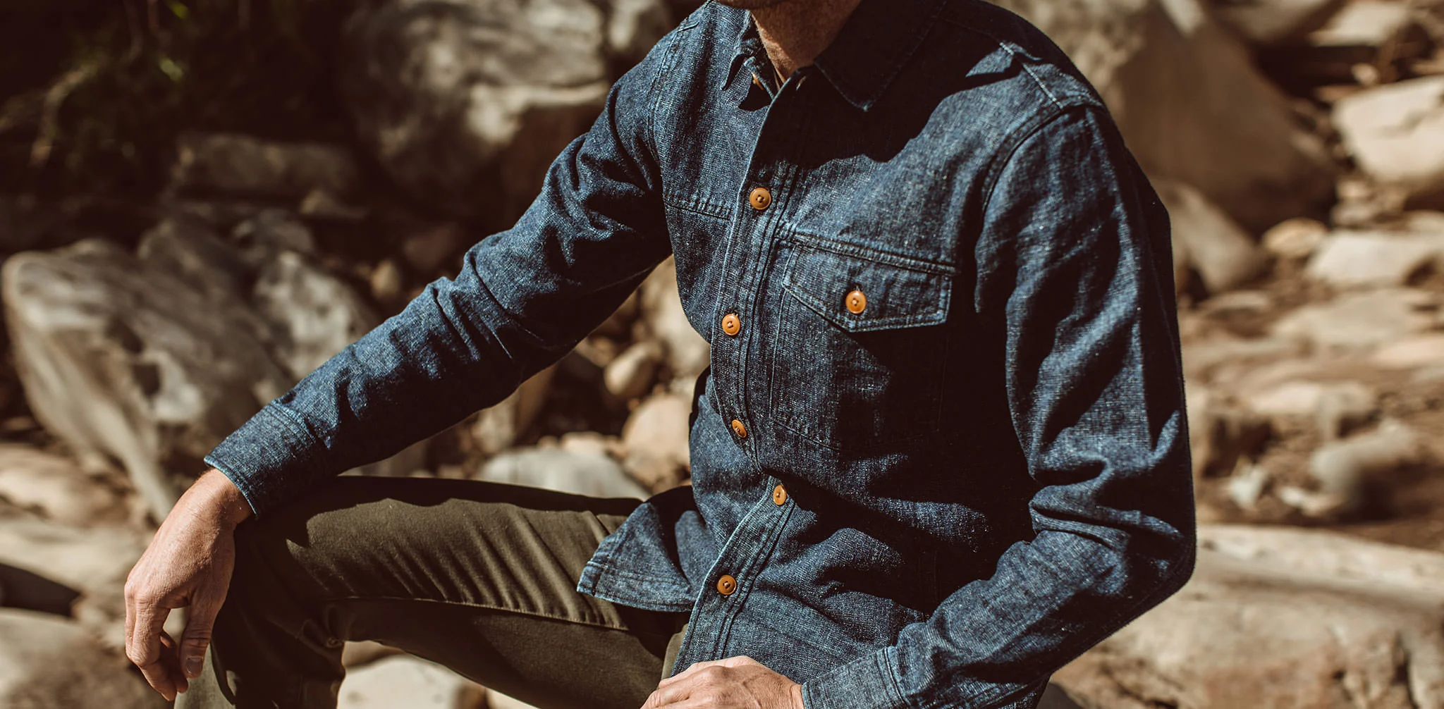 The Westport in Indigo Hemp Denim - Image 10