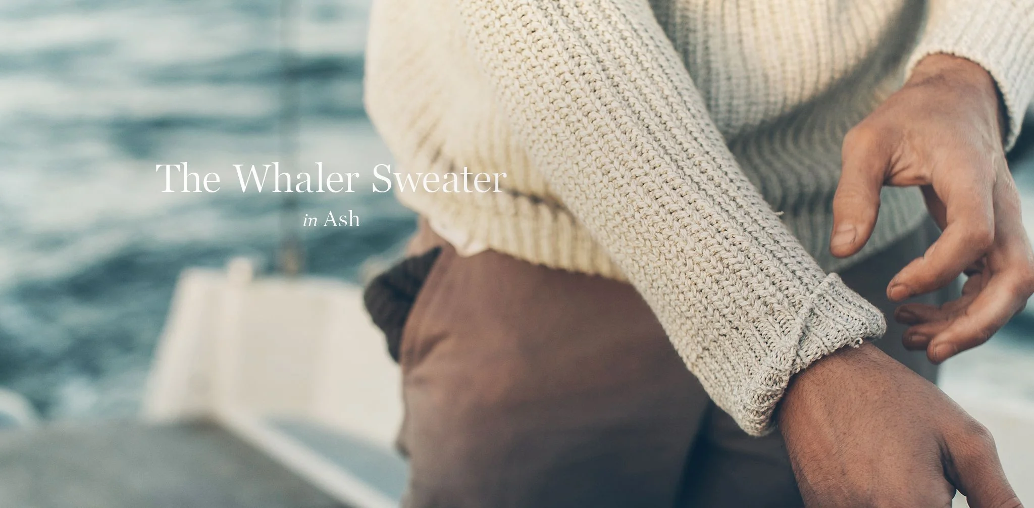 The Whaler Sweater in Ash - Image 12