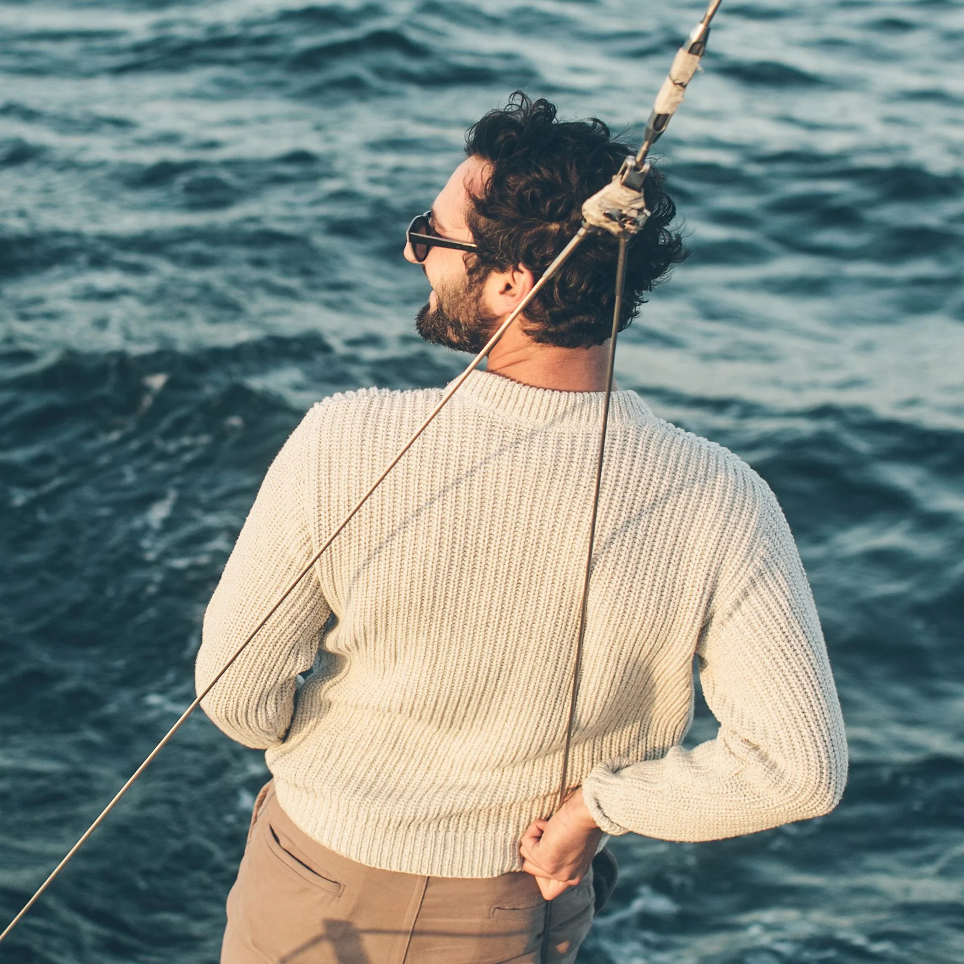The Whaler Sweater in Ash - Image 7