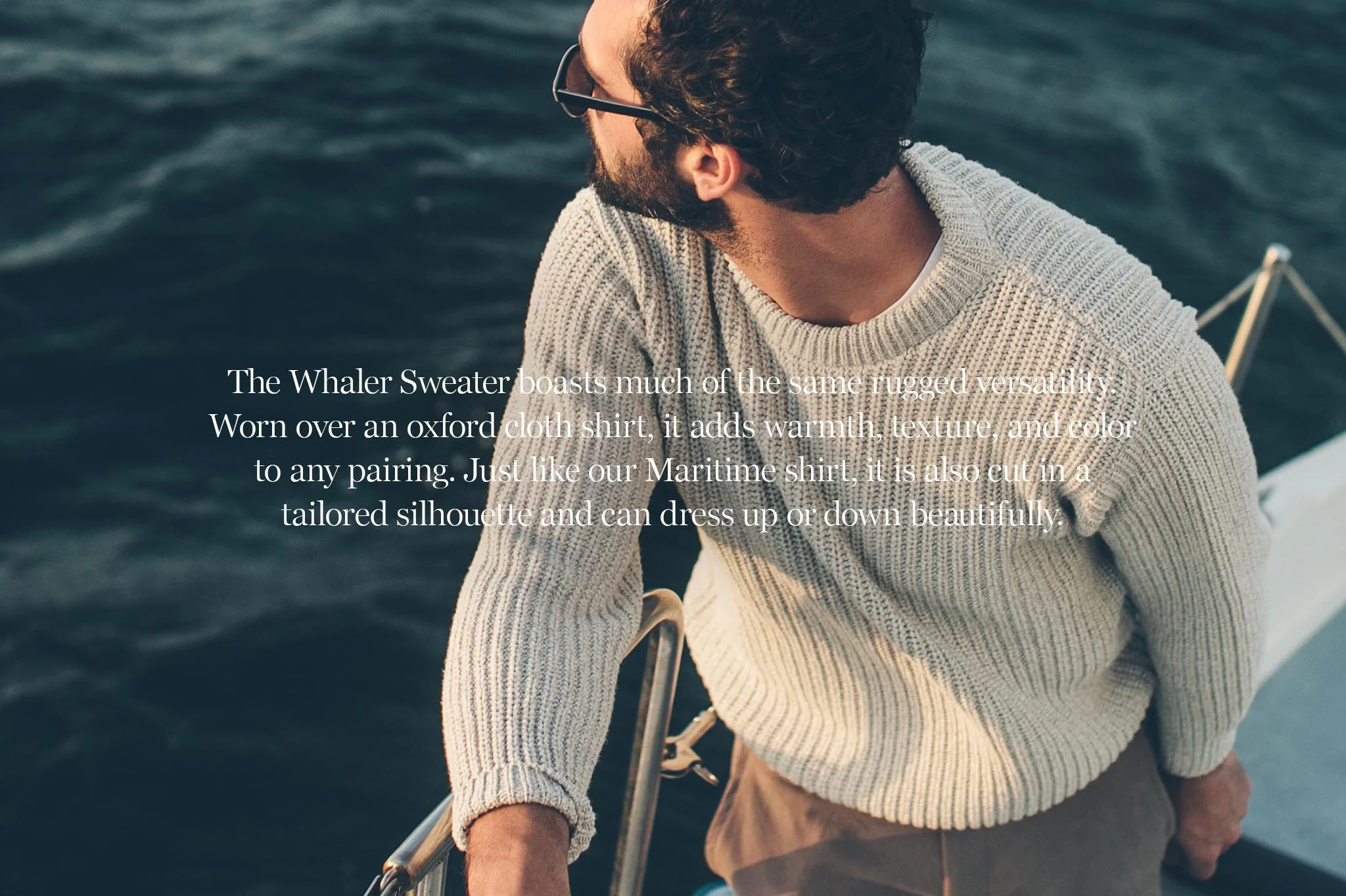 The Whaler Sweater in Ash - Image 8