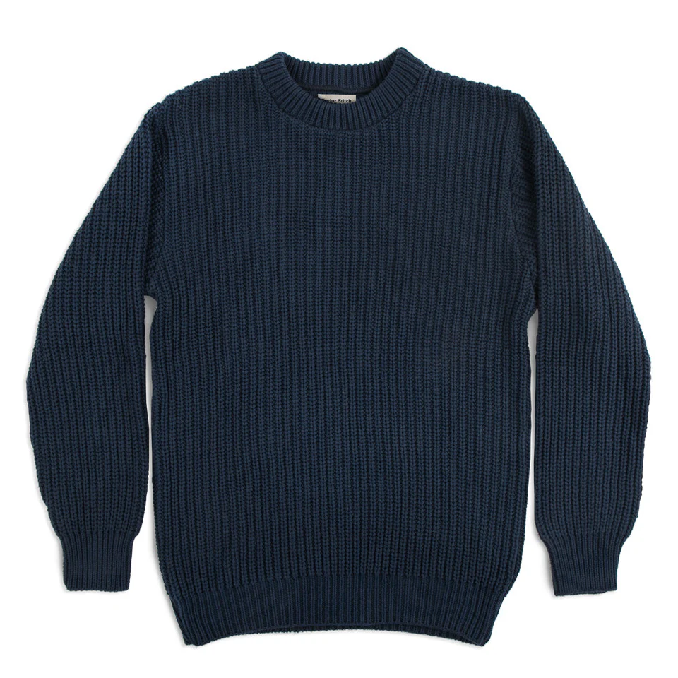 The Whaler Sweater in Navy - Image 3