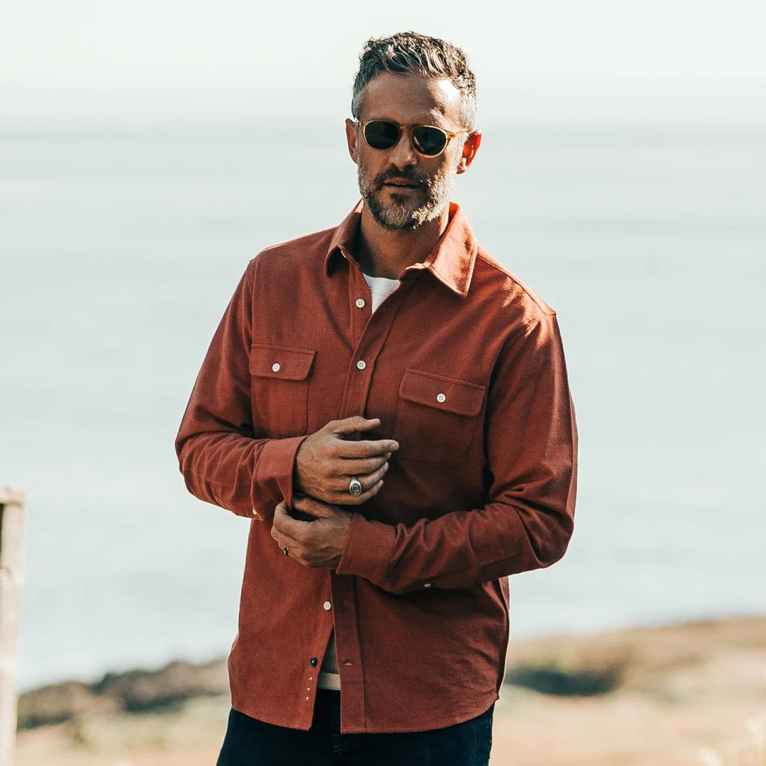 The Yosemite Shirt in Dusty Red - Image 2
