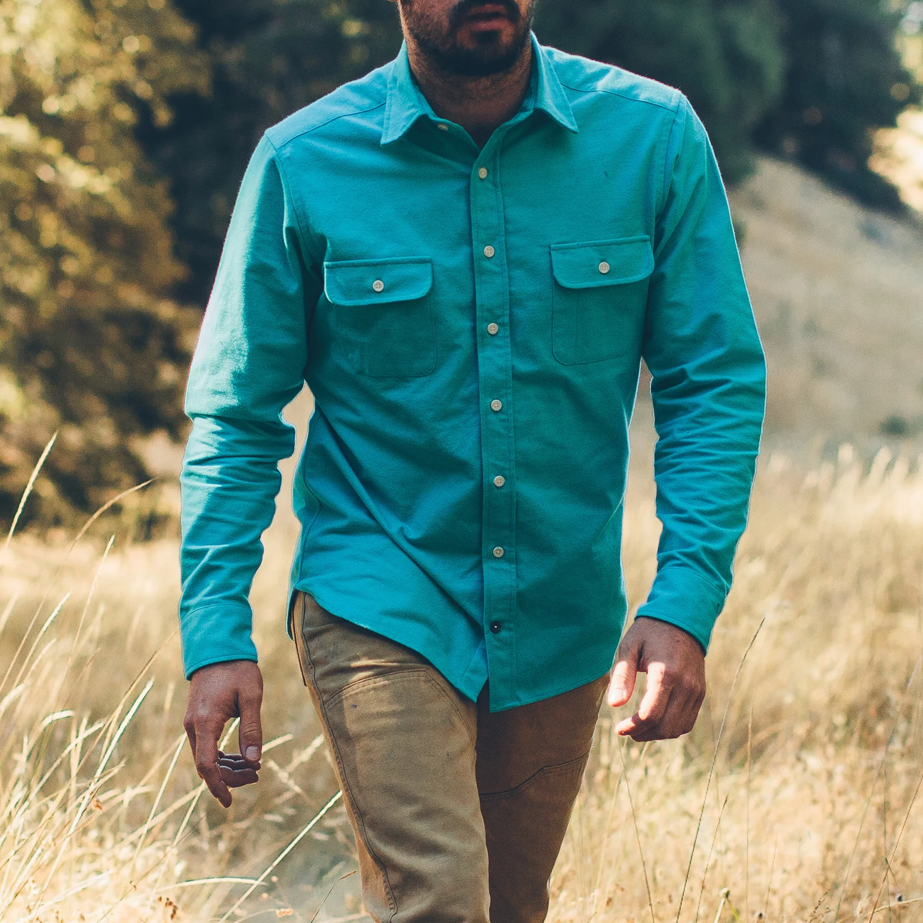 The Yosemite Shirt in Turquoise - Image 3