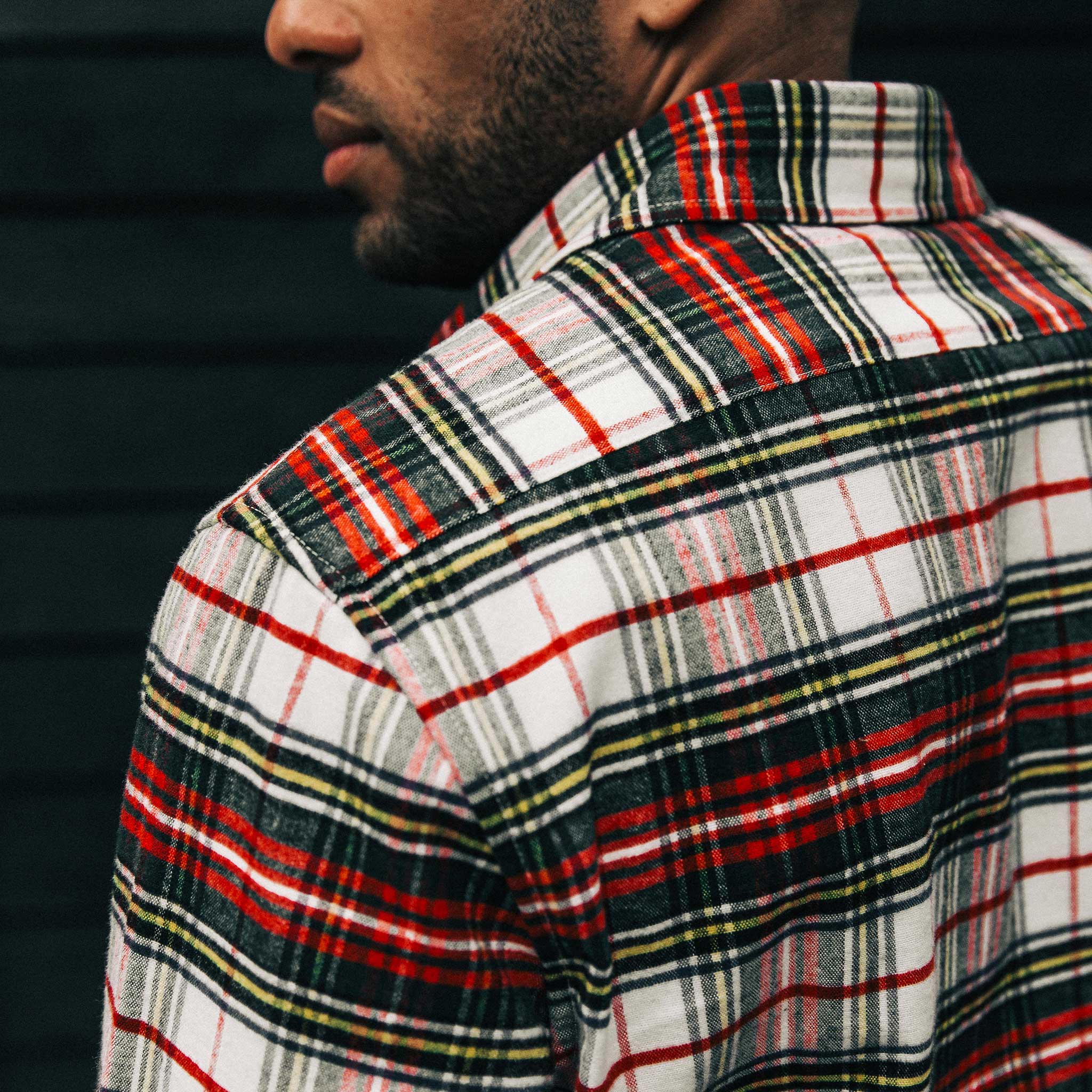 The Yosemite Shirt in White Tartan - Image 3