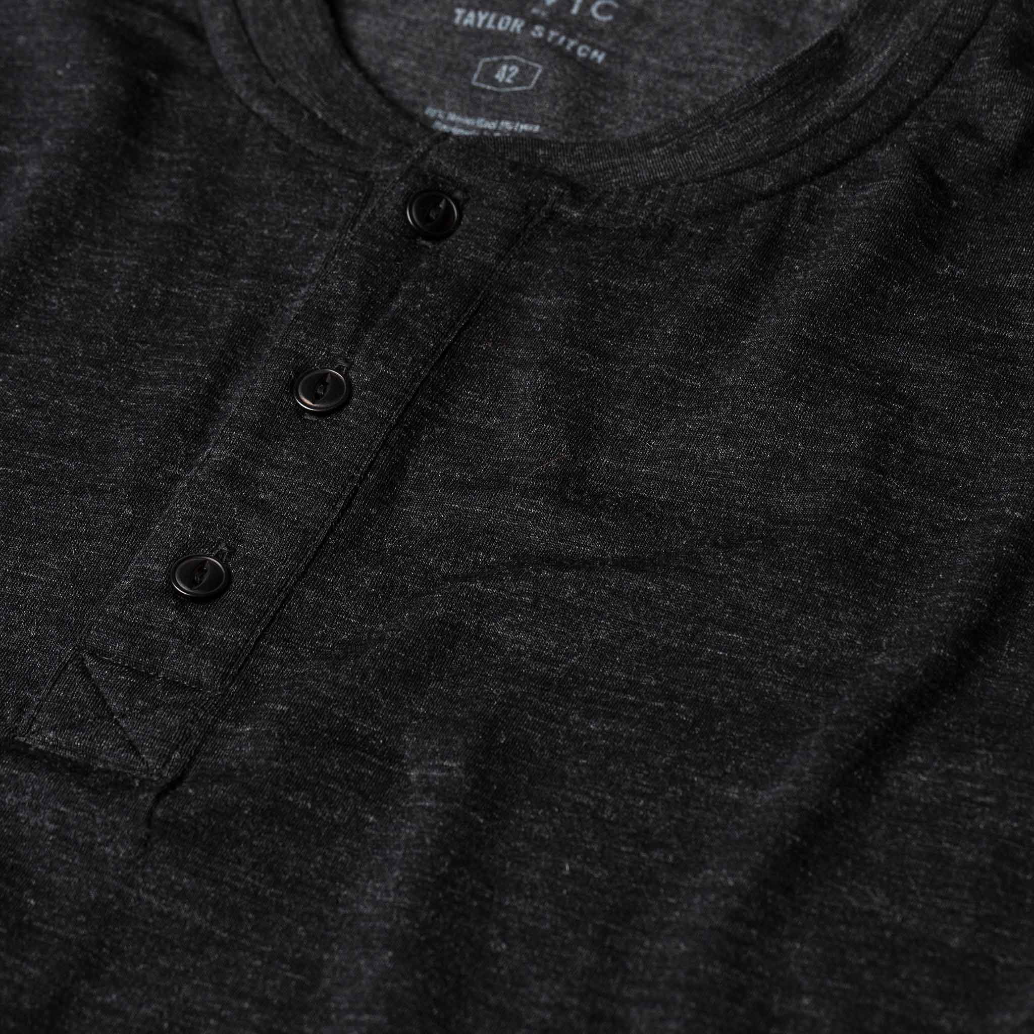 The Zaha Henley in Heather Black - Image 7