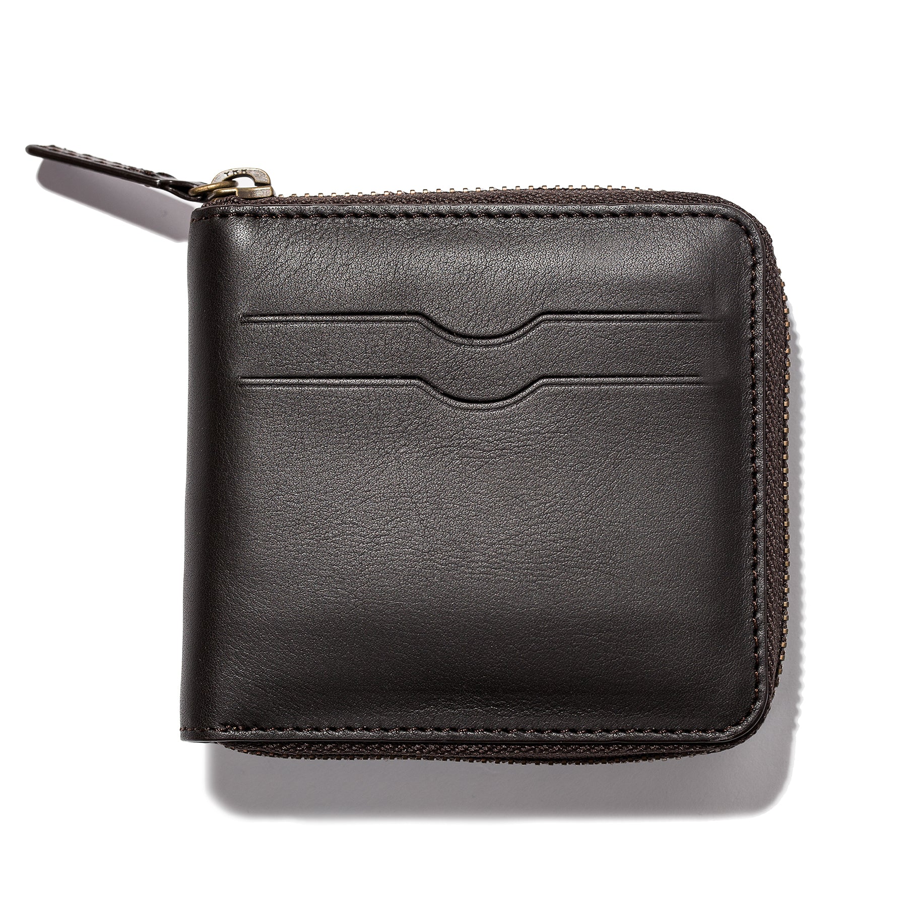 The Zip Wallet in Brown - Image 5