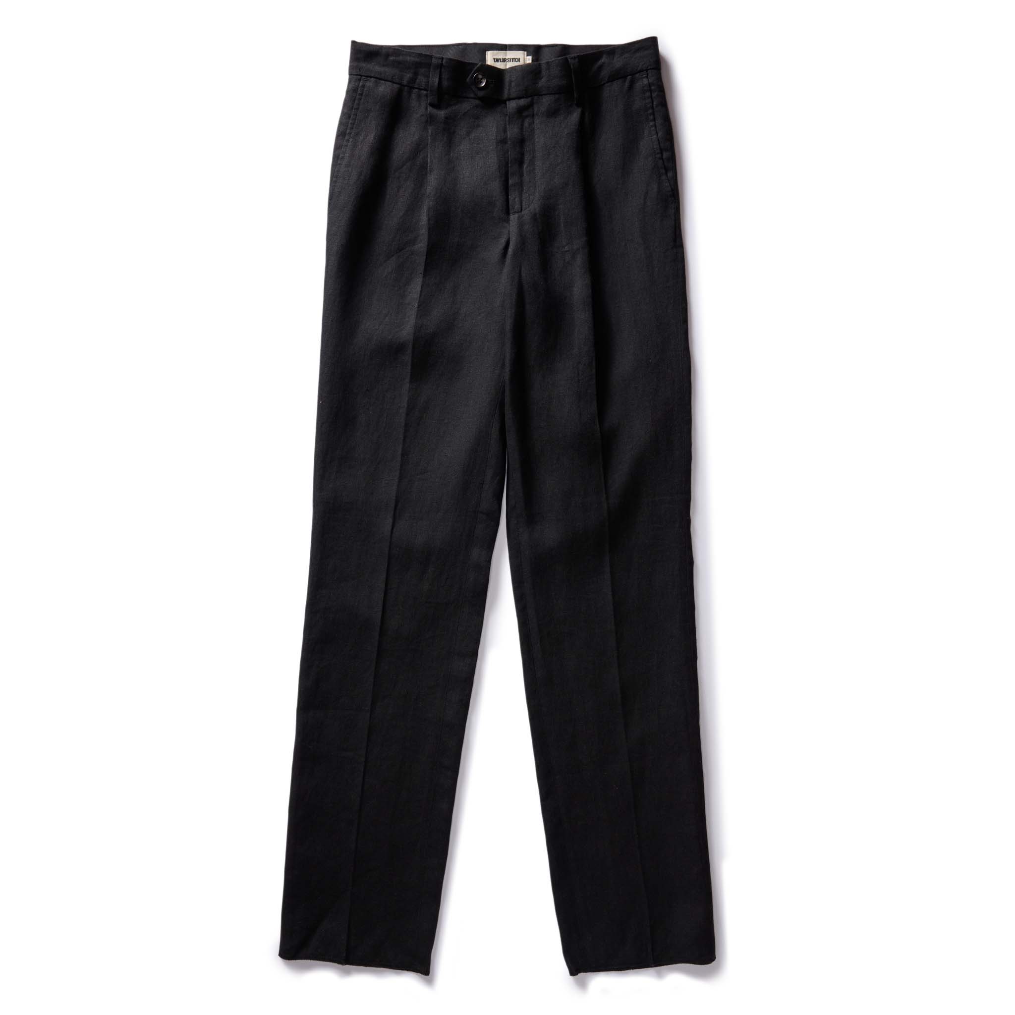 The Thomas Trouser in Coal Linen Twill - Image 6
