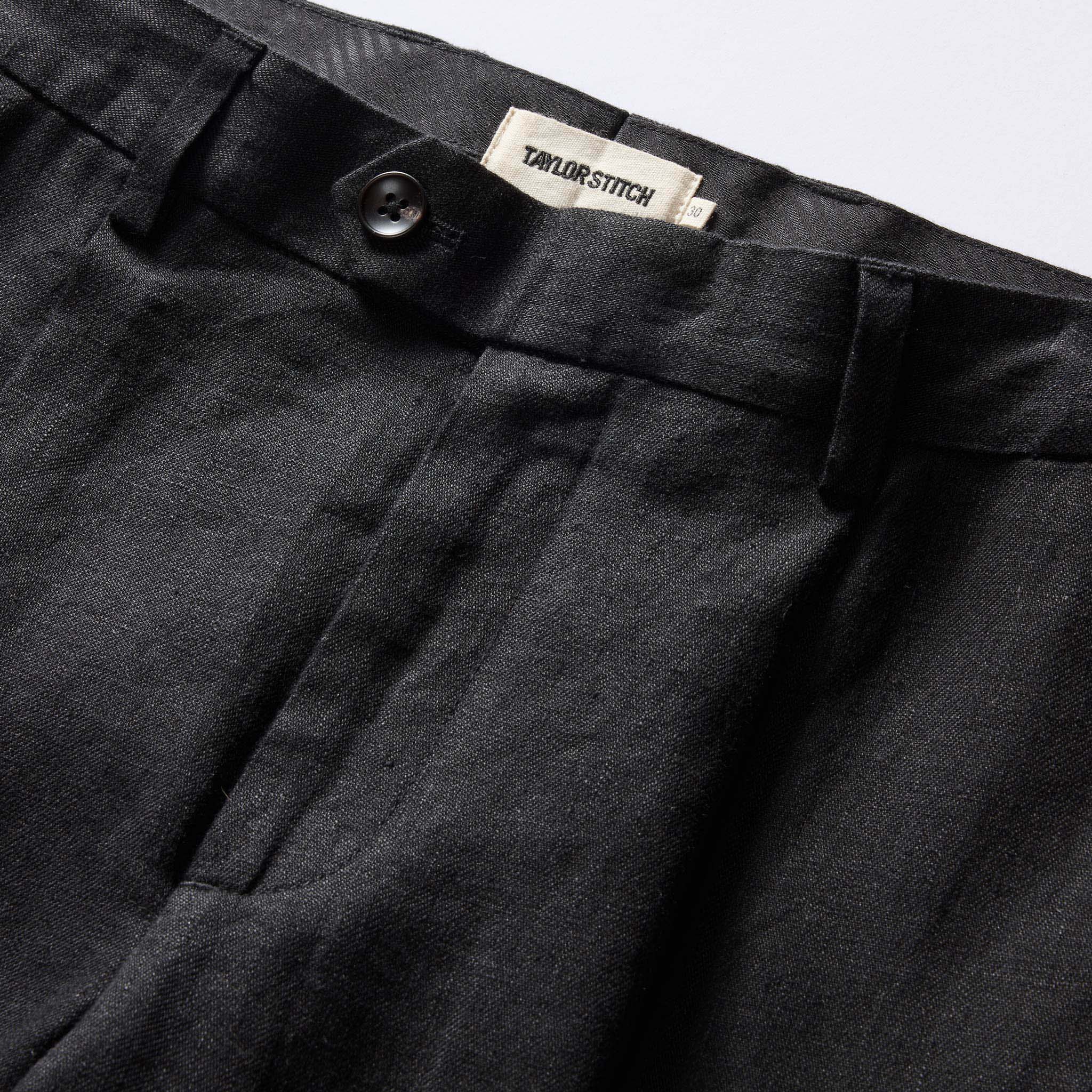 The Thomas Trouser in Coal Linen Twill - Image 7