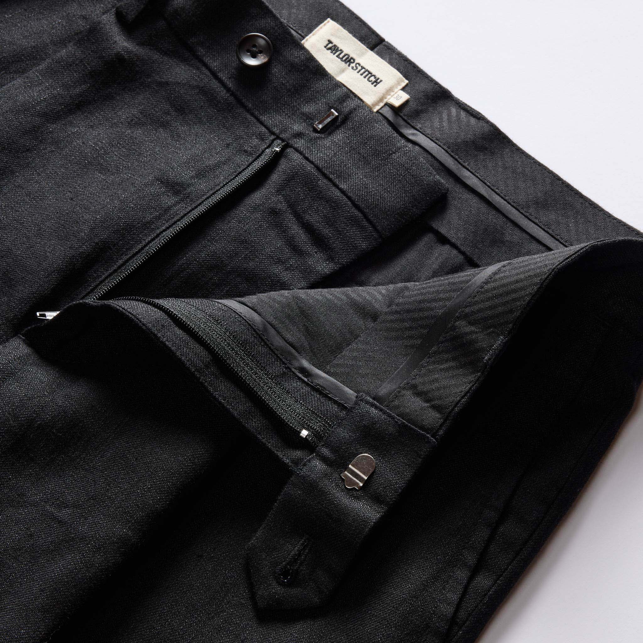 The Thomas Trouser in Coal Linen Twill - Image 8