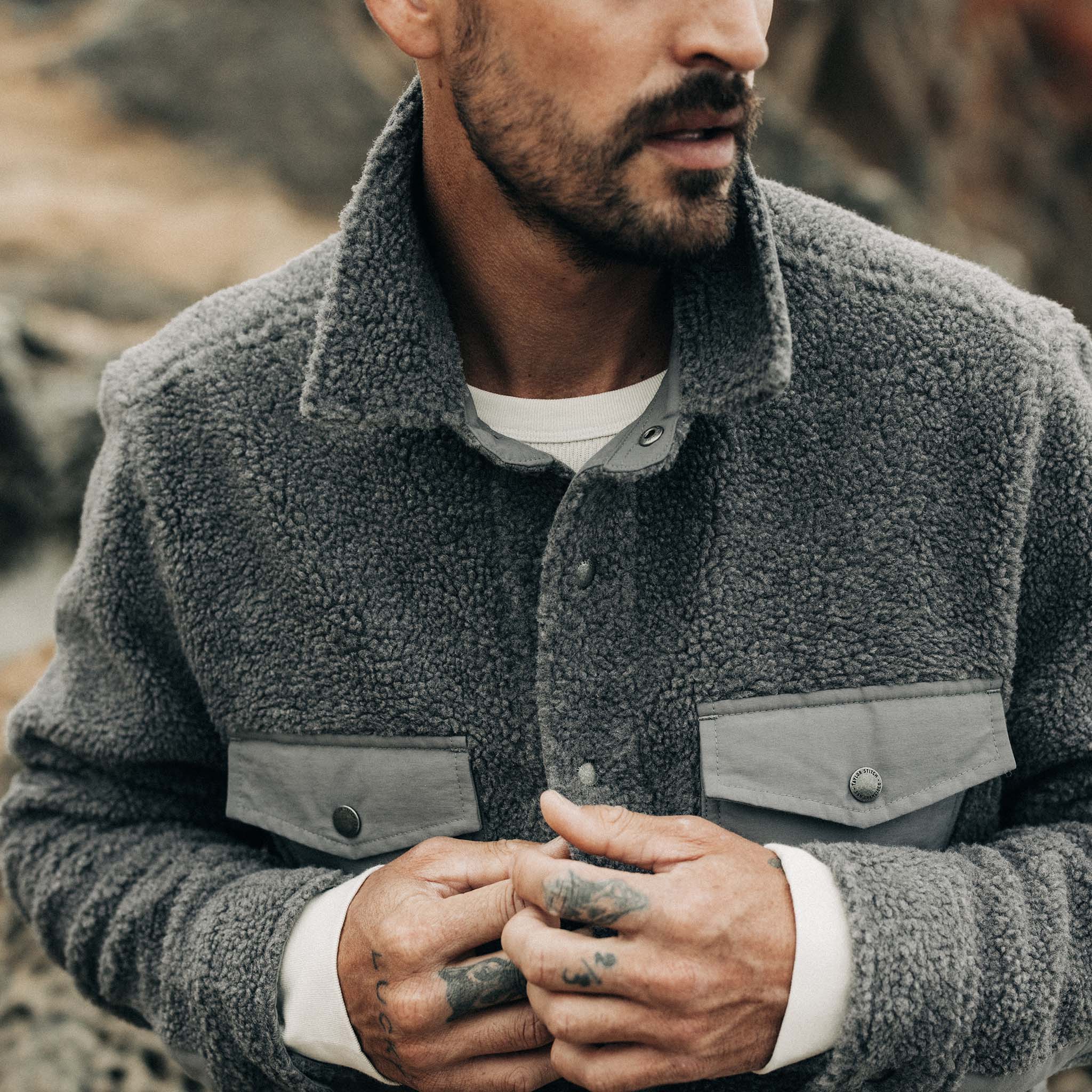 The Timberline Jacket in Greystone Fleece - Image 3