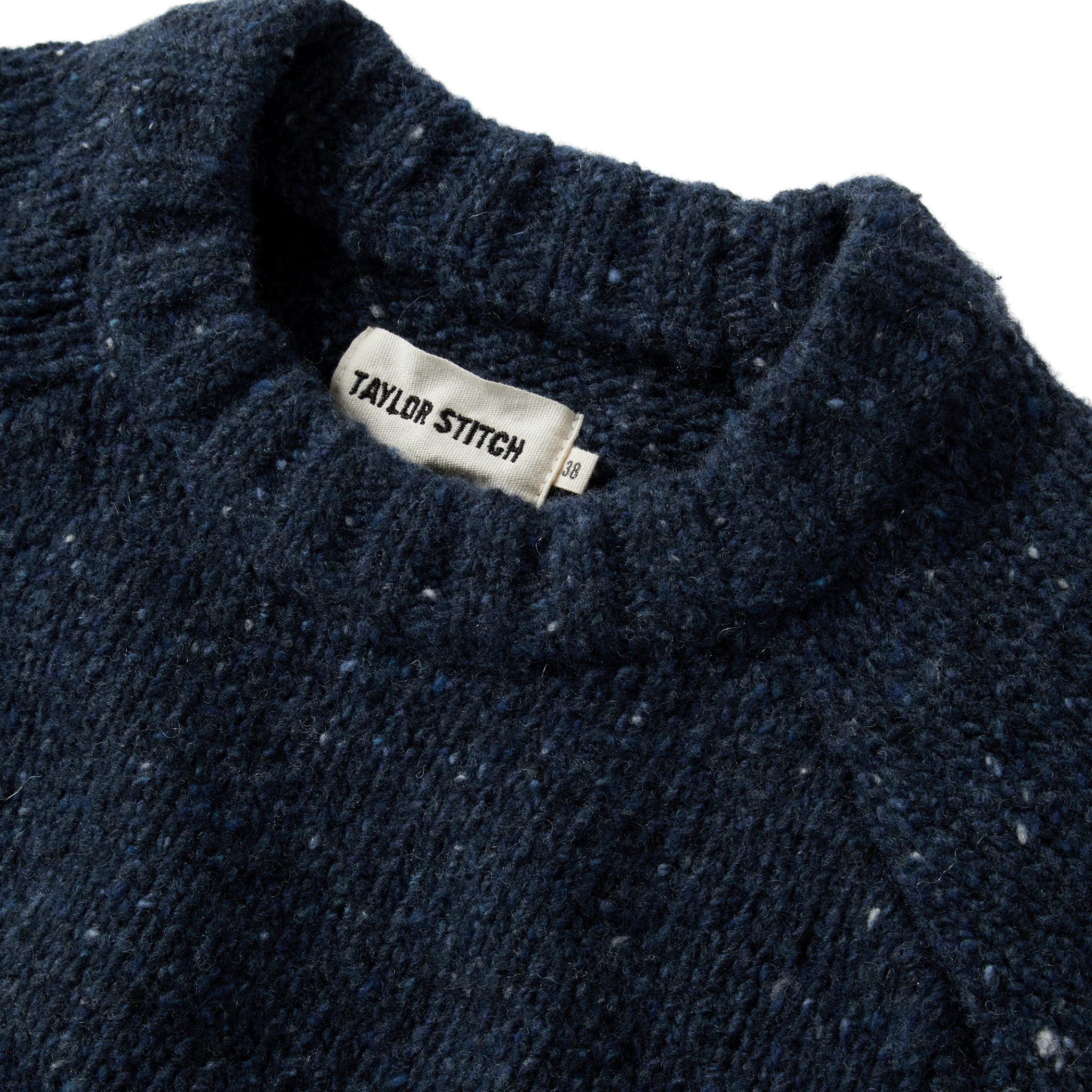 The Topside Sweater in Navy Donegal - Image 5