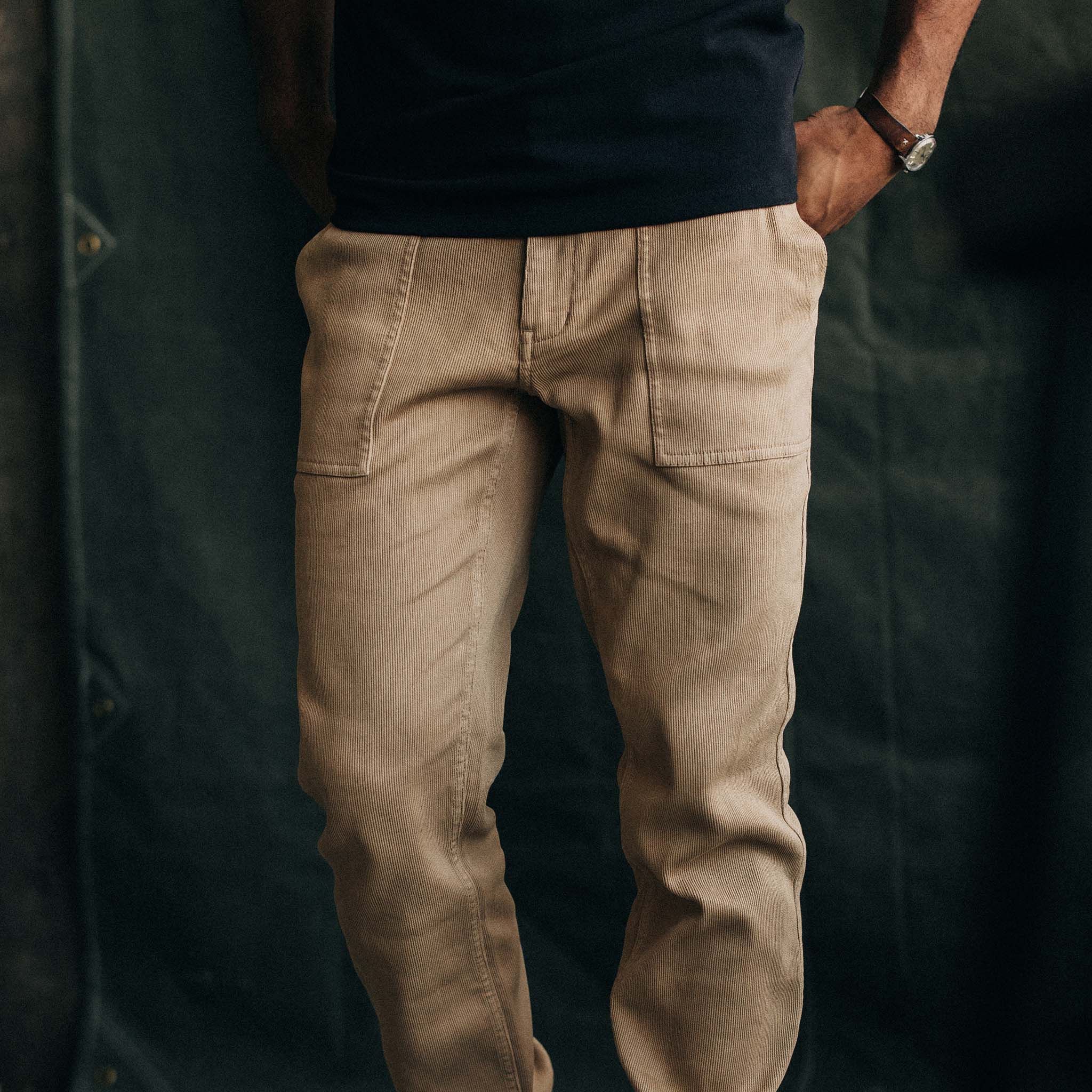 The Trail Pant in Light Khaki Bedford Cord - Image 4