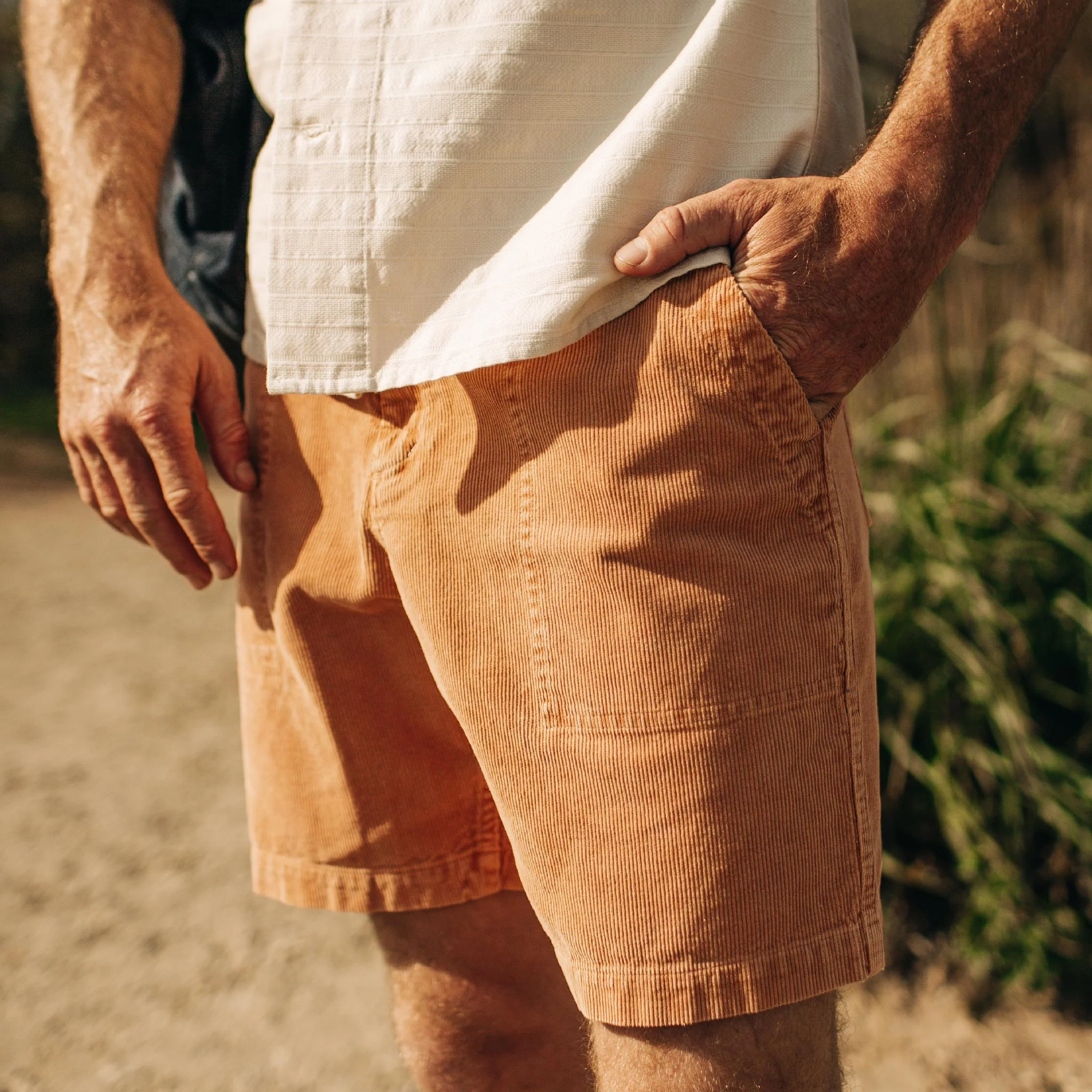 The Trail Short in Apricot Micro Cord - Image 3