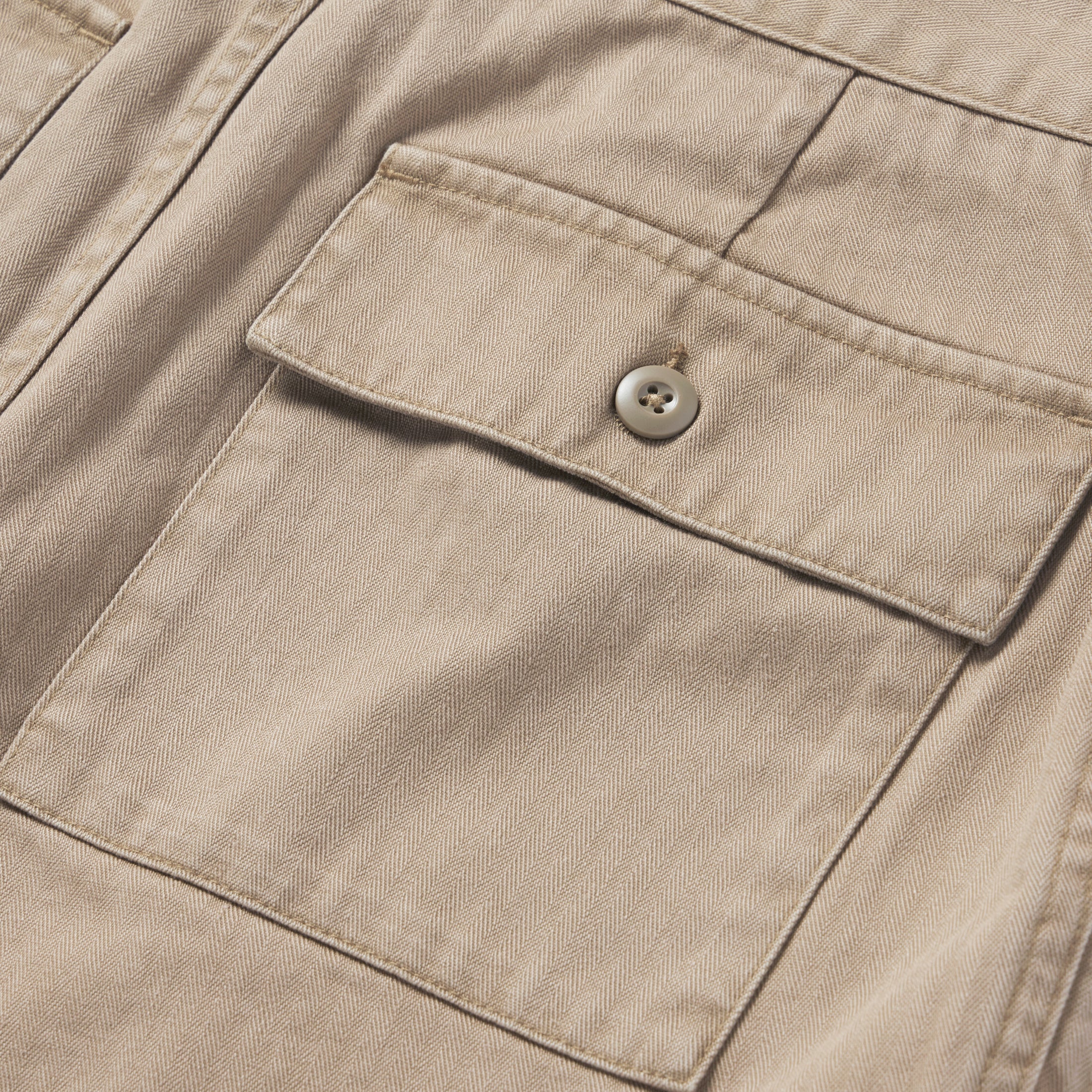 The Trail Short in Khaki Herringbone - Image 7