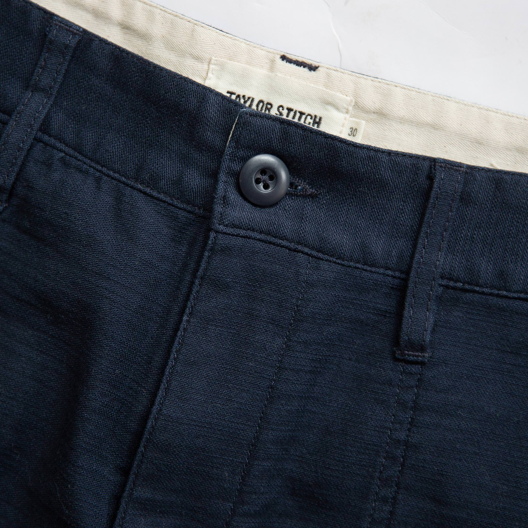 The Trail Short in Navy Reverse Sateen - Image 6