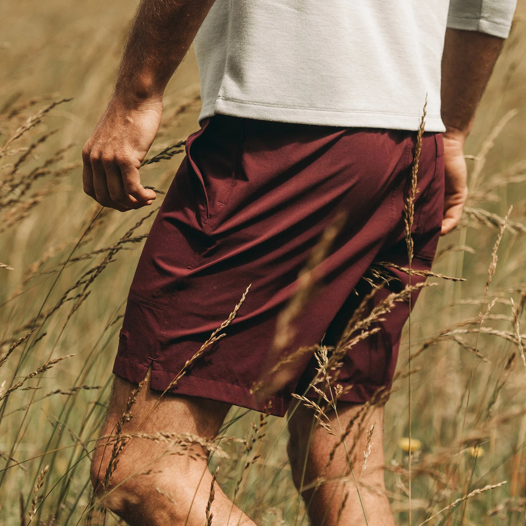 The Traverse Short in Wine - Image 5