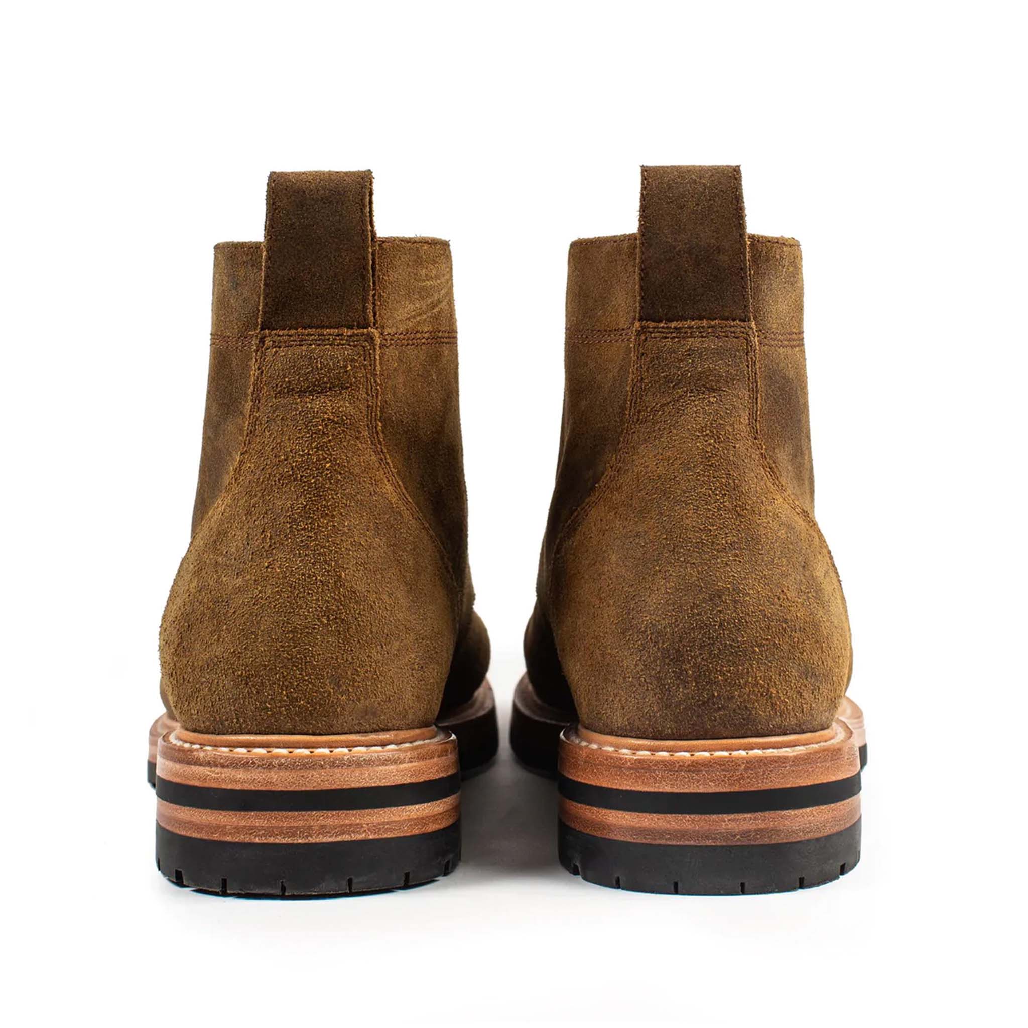The Trench Boot in Golden Brown Waxed Suede - Image 6