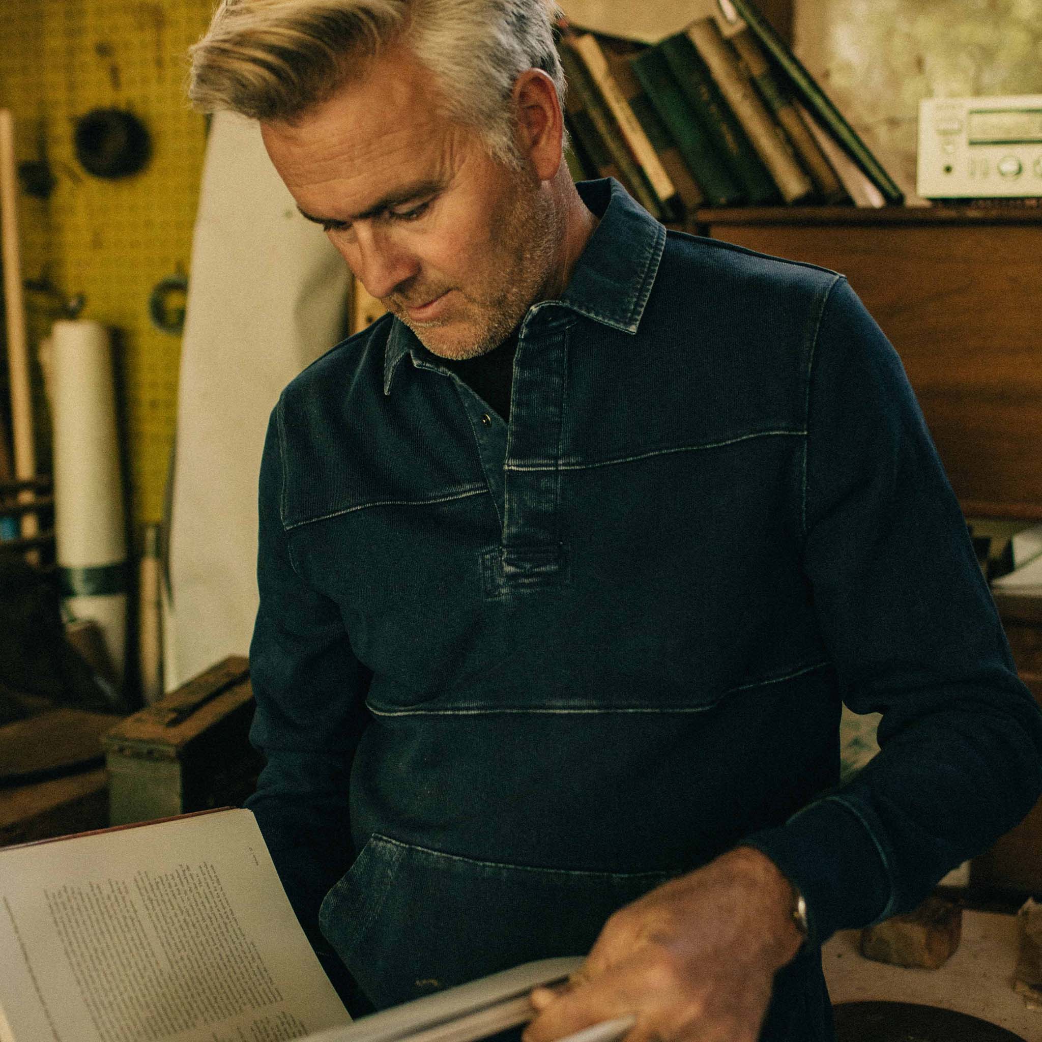 The Turnover Shirt in Washed Indigo - Image 3